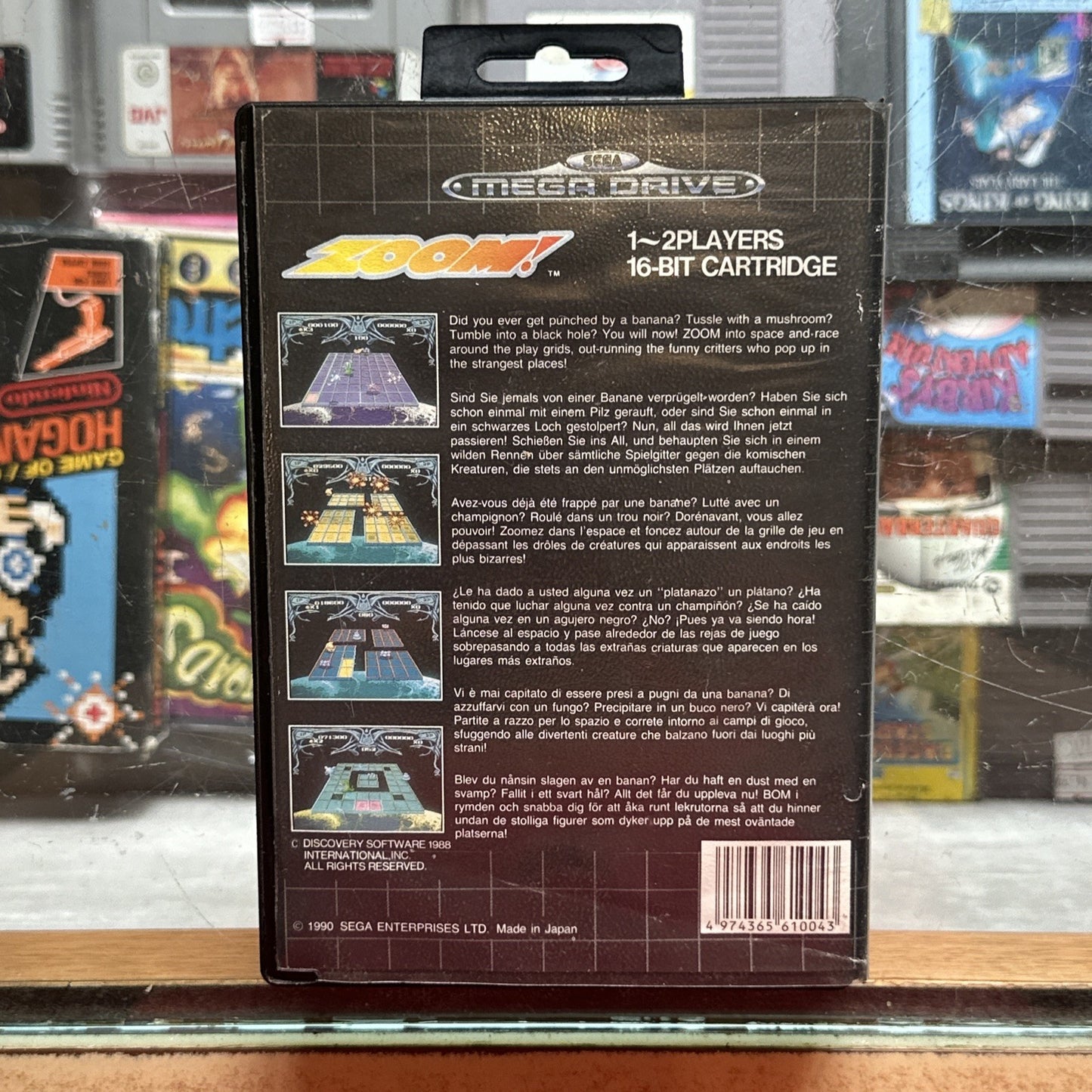 Zoom! • SEGA Mega Drive Game + Manual (1990) PAL • Complete CIB • TESTED!