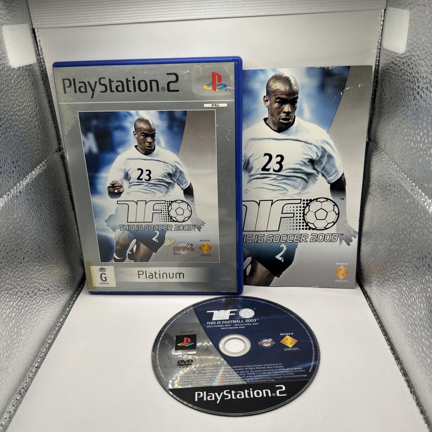 This Is Football 2003 • PlayStation 2 PS2 Game + Manual • Soccer 03 Games