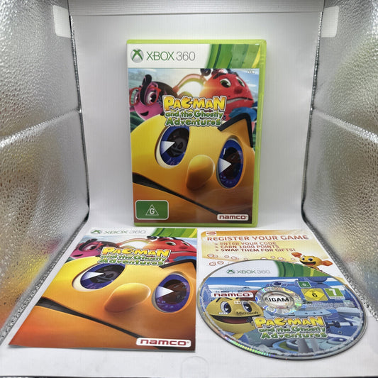 Pac-Man And The Ghostly Adventures • Xbox 360 + Manual (2013) AUS PAL Complete