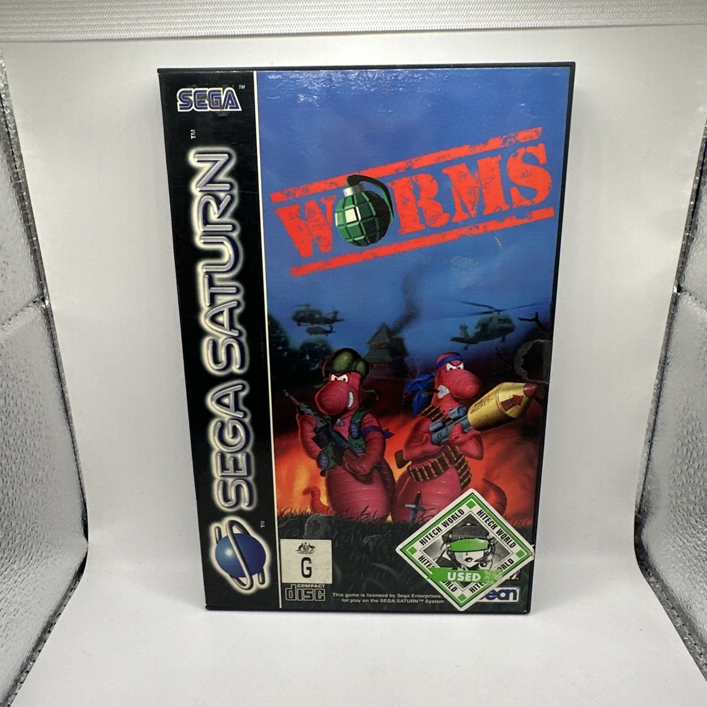 Worms • Sega Saturn Game (1996) PAL • Ocean • Tested/Working