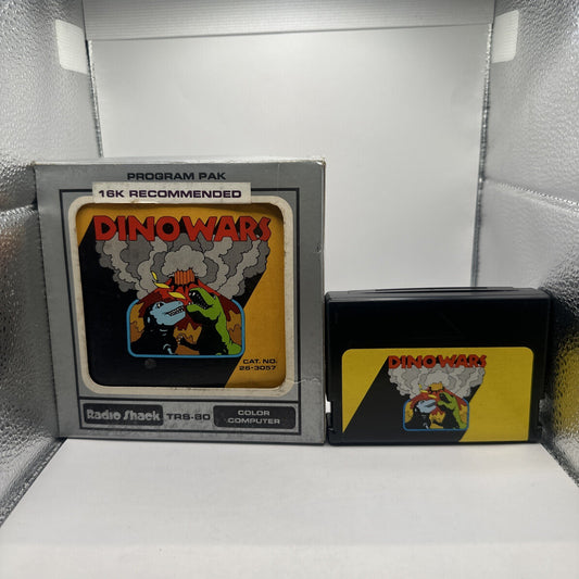 Dino Wars • Tandy TRS-80 Game In Box + Manual (1980) Radio Shack Complete Boxed