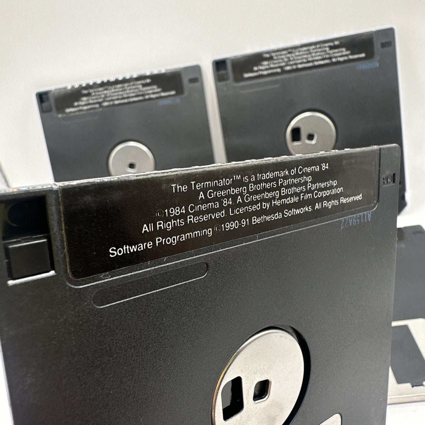 The Terminator • IBM Vintage PC Game (1991) Bethesda • 3.5" Floppy Disk x 4