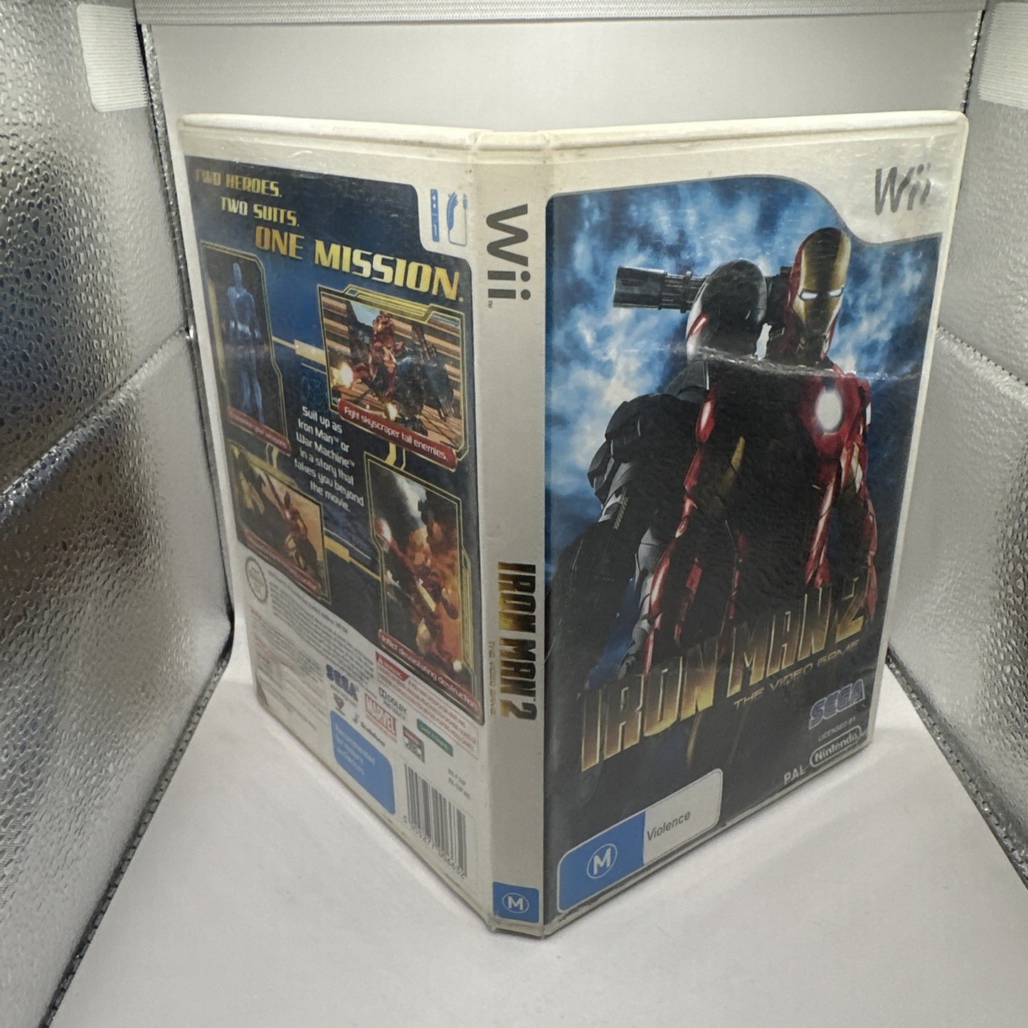 Iron Man 2 • Nintendo Wii Game + Manual (2010) PAL AUS • Complete CIB • SEGA