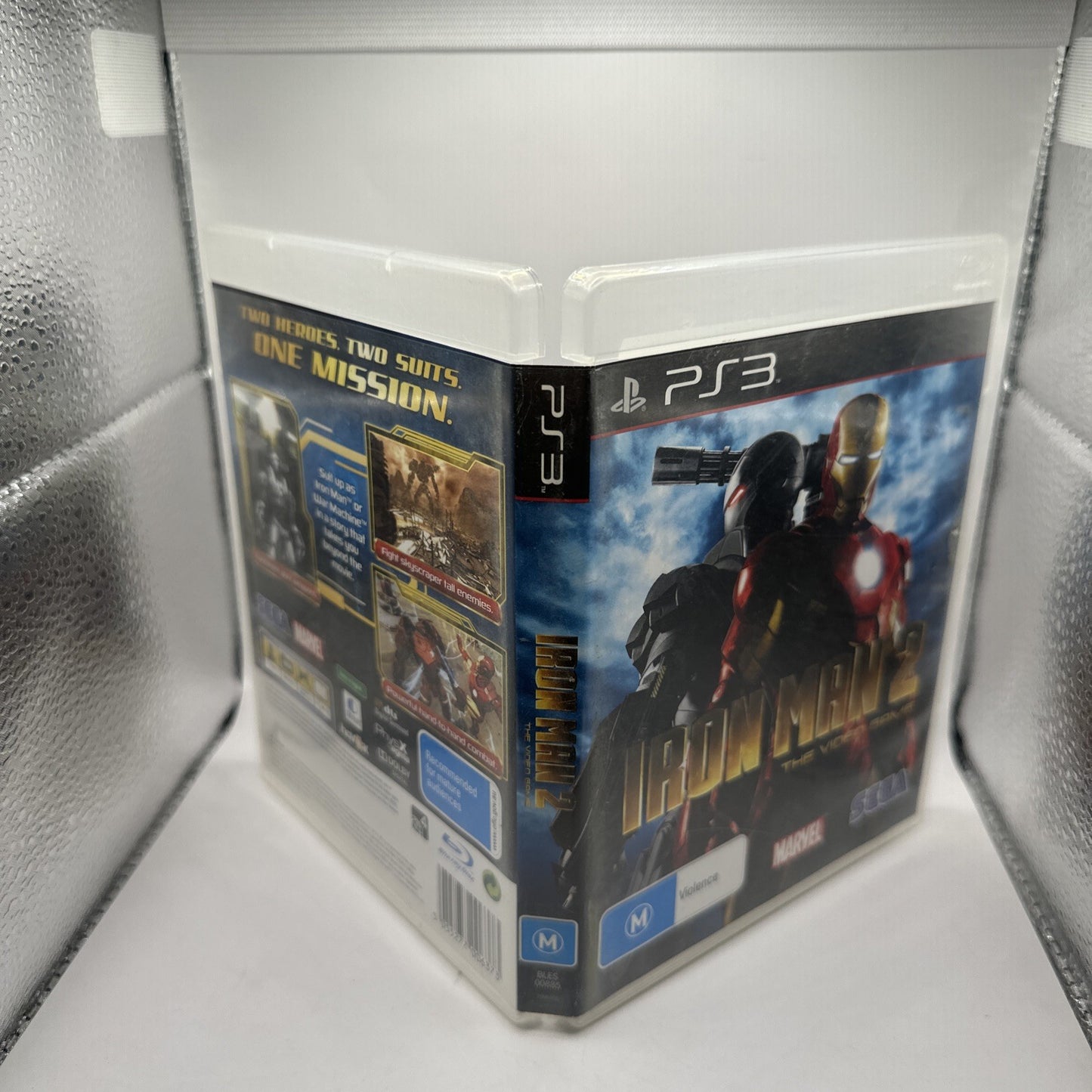 Iron Man 2 • PlayStation 3 PS3 Game + Manual (2010) Complete • AUS • SEGA Marvel