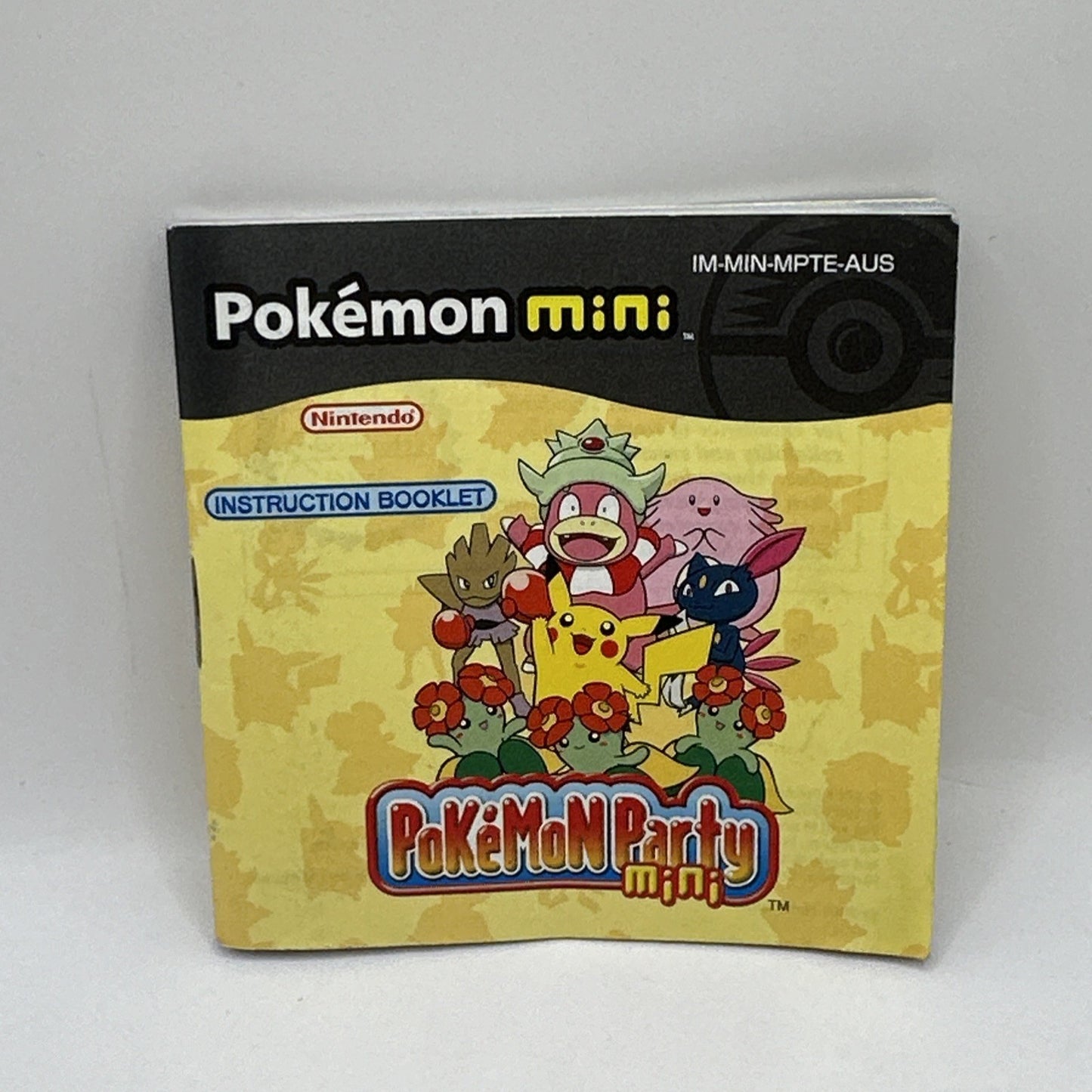 Pokémon Party Mini • Pokemon Mini Game + Manual (2001) AUS Australian Release