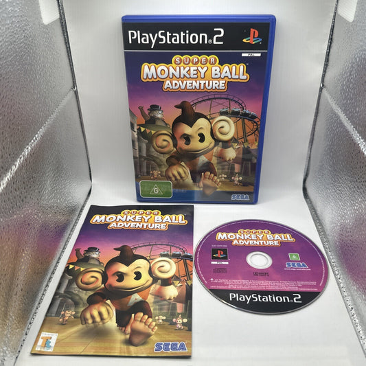 Super Monkey Ball Adventure • PlayStation 2 PS2 Game + Manual (2006) PAL • SEGA