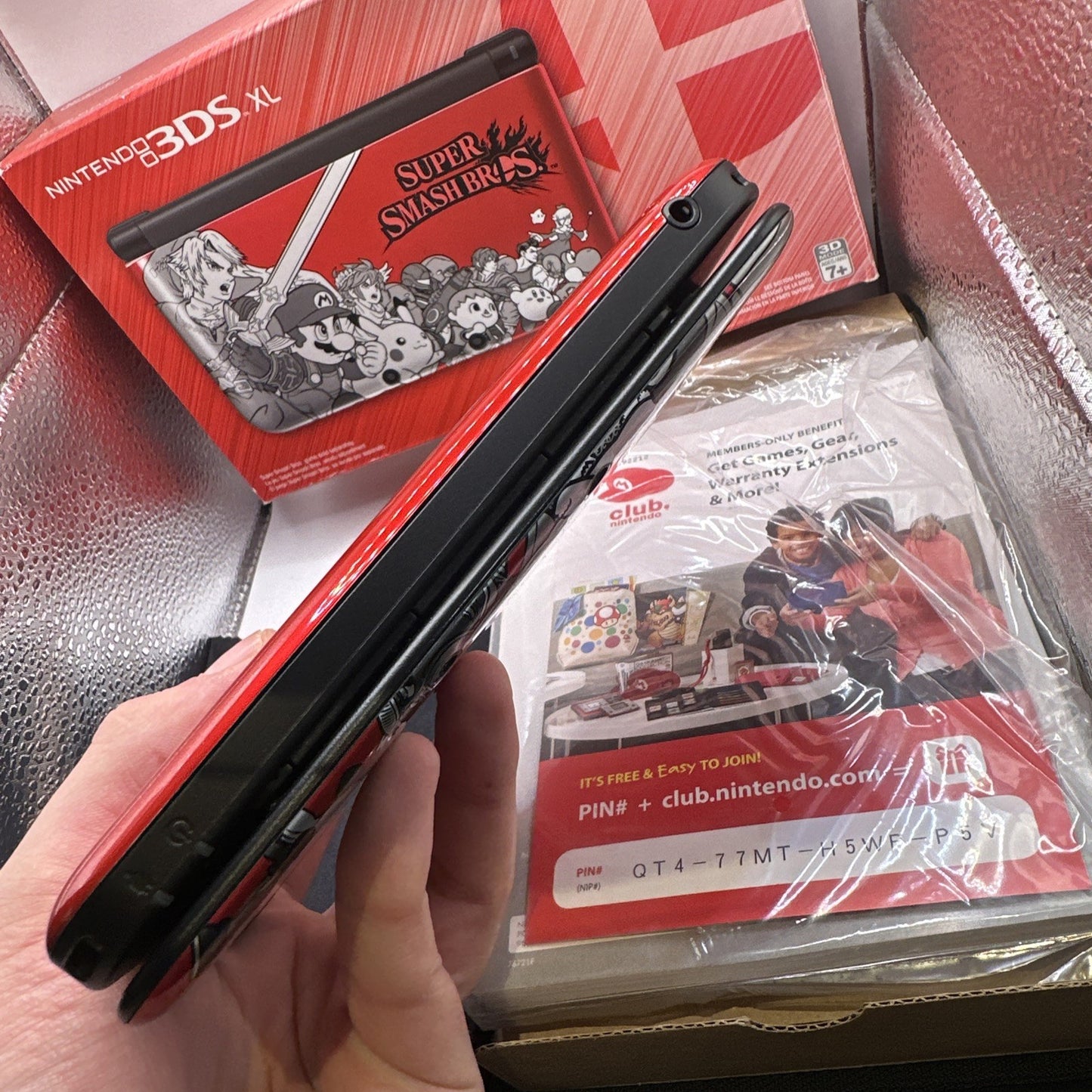 Nintendo 3DS XL Super Smash Bros Edition Red Console Handheld • Boxed • NTSC