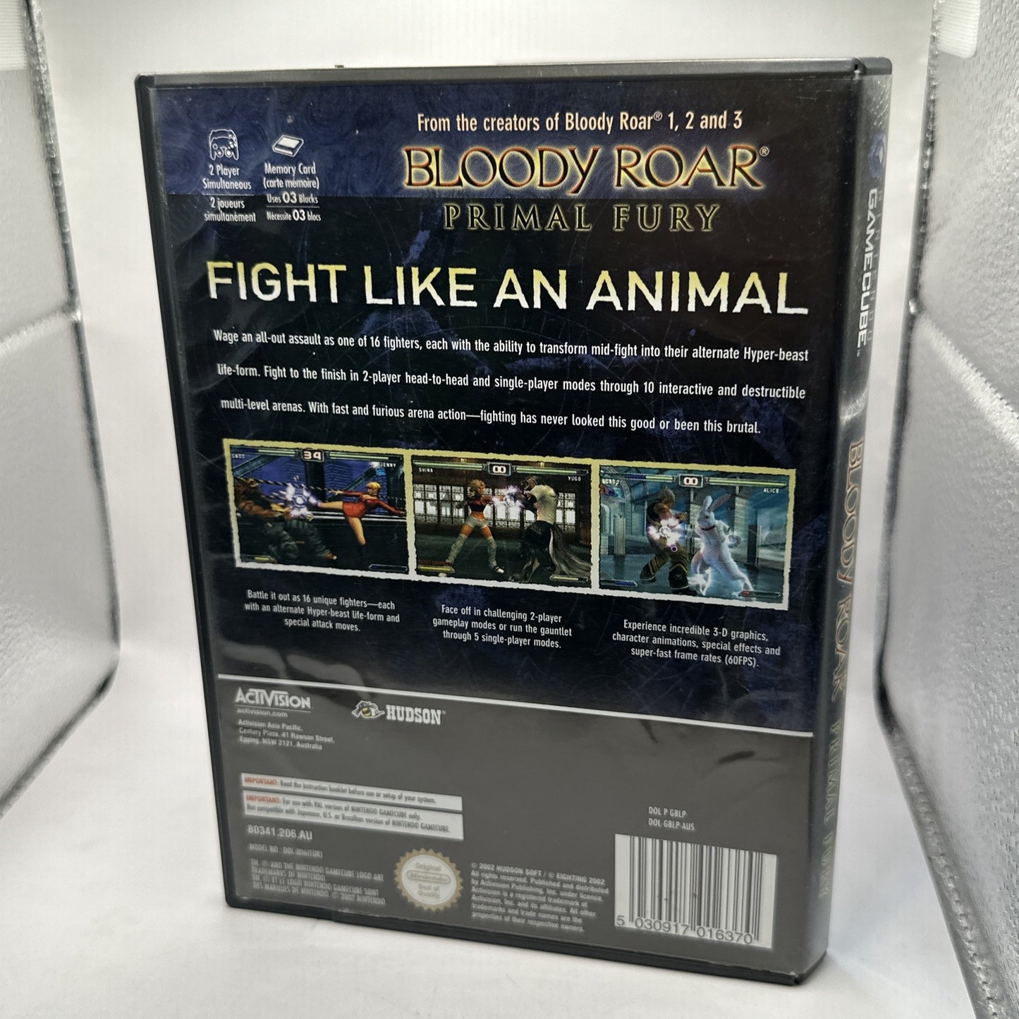 Bloody Roar: Primal Fury • Nintendo GameCube Game + Manual PAL AUS Complete 2002