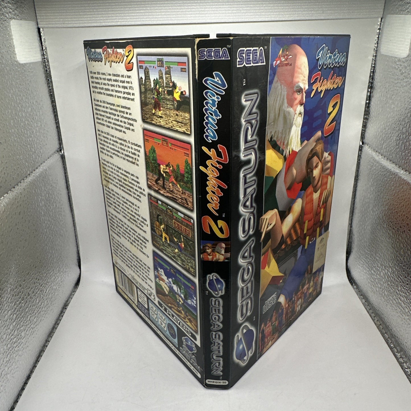 Virtua Fighter 2 • Sega Saturn Game + Manual PAL (1995) Complete CIB • Fighting