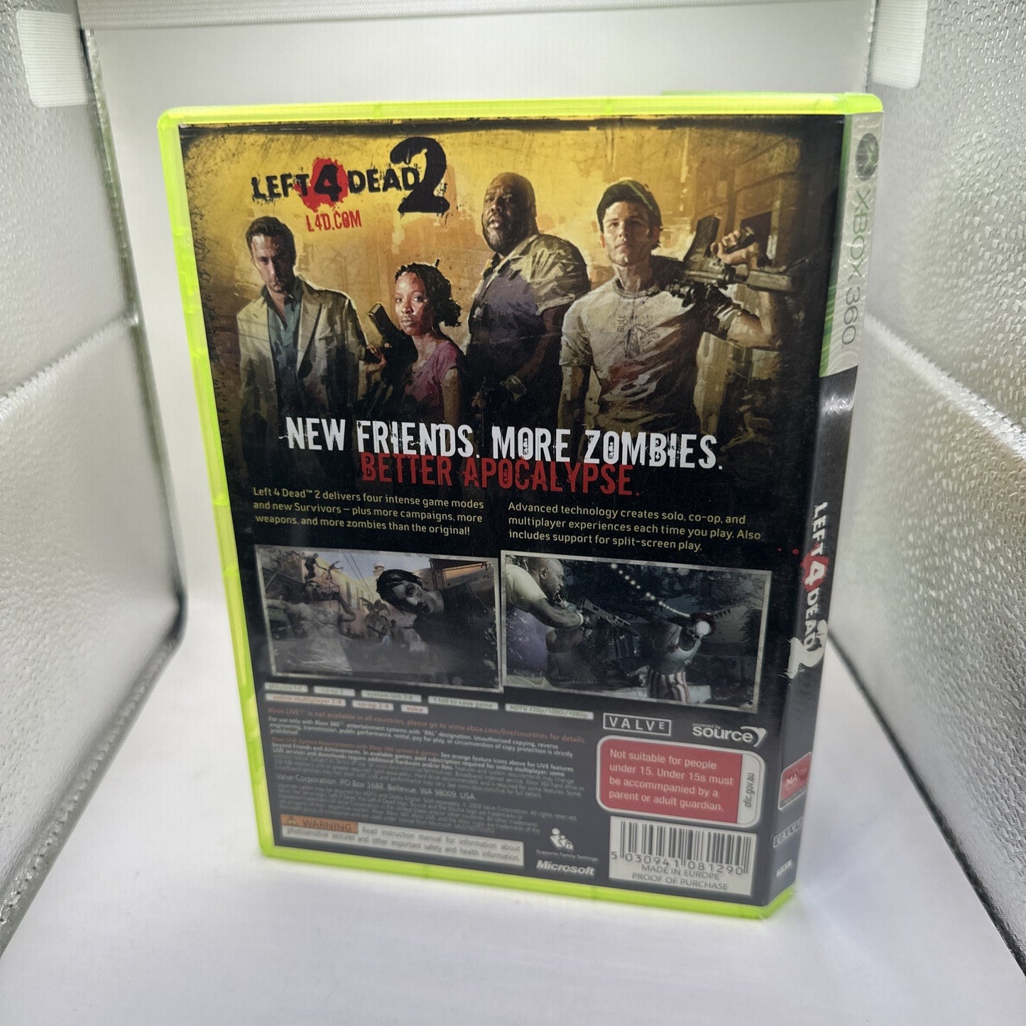 Left 4 Dead 2 • Xbox 360 Game + Manual (2009) PAL AUS • Complete CIB • Valve FPS