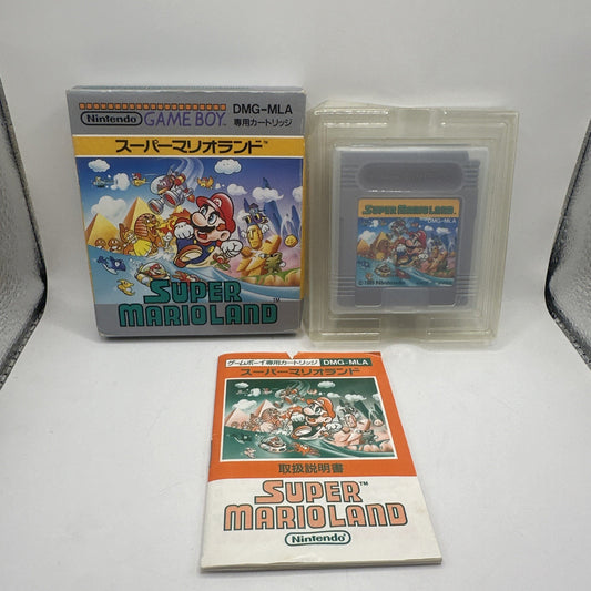 Super Mario Land • Nintendo GameBoy Game + Box & Manual (1989) Boxed Complete