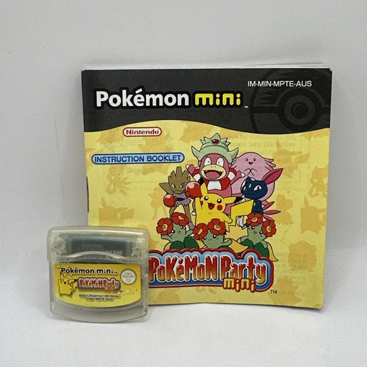 Pokémon Party Mini • Pokemon Mini Game + Manual (2001) AUS Australian Release