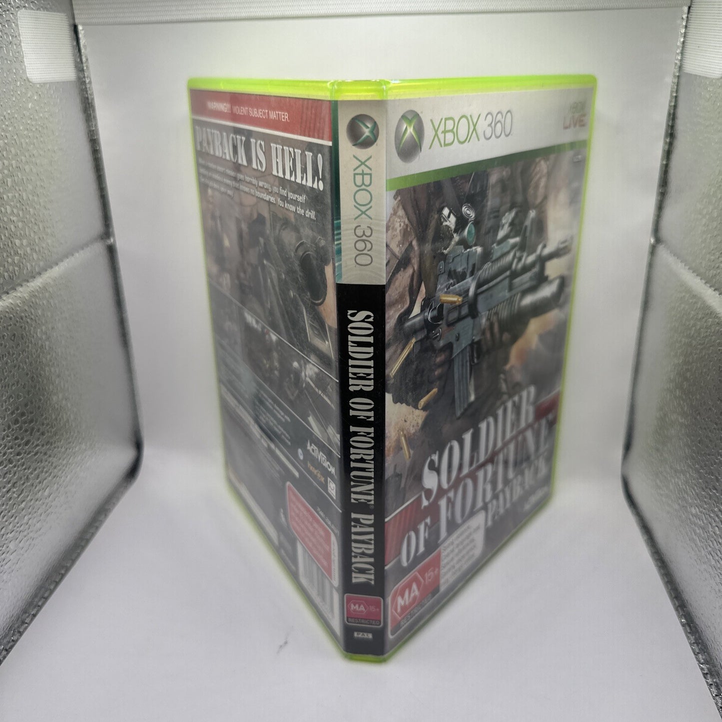 Soldier of Fortune Payback • Xbox 360 Game + Manual (2007) AUS PAL • Australian