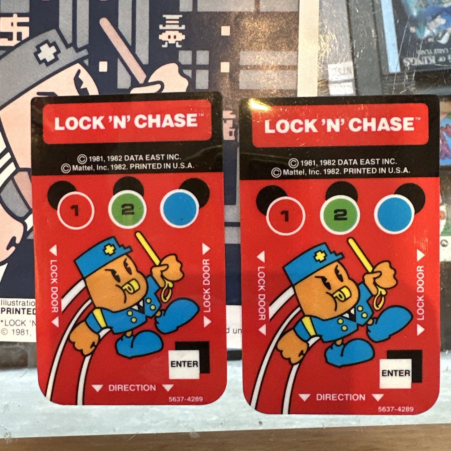 Lock N Chase • Mattel Intellivision Game In Box + Manual & Overlays (1982) Boxed