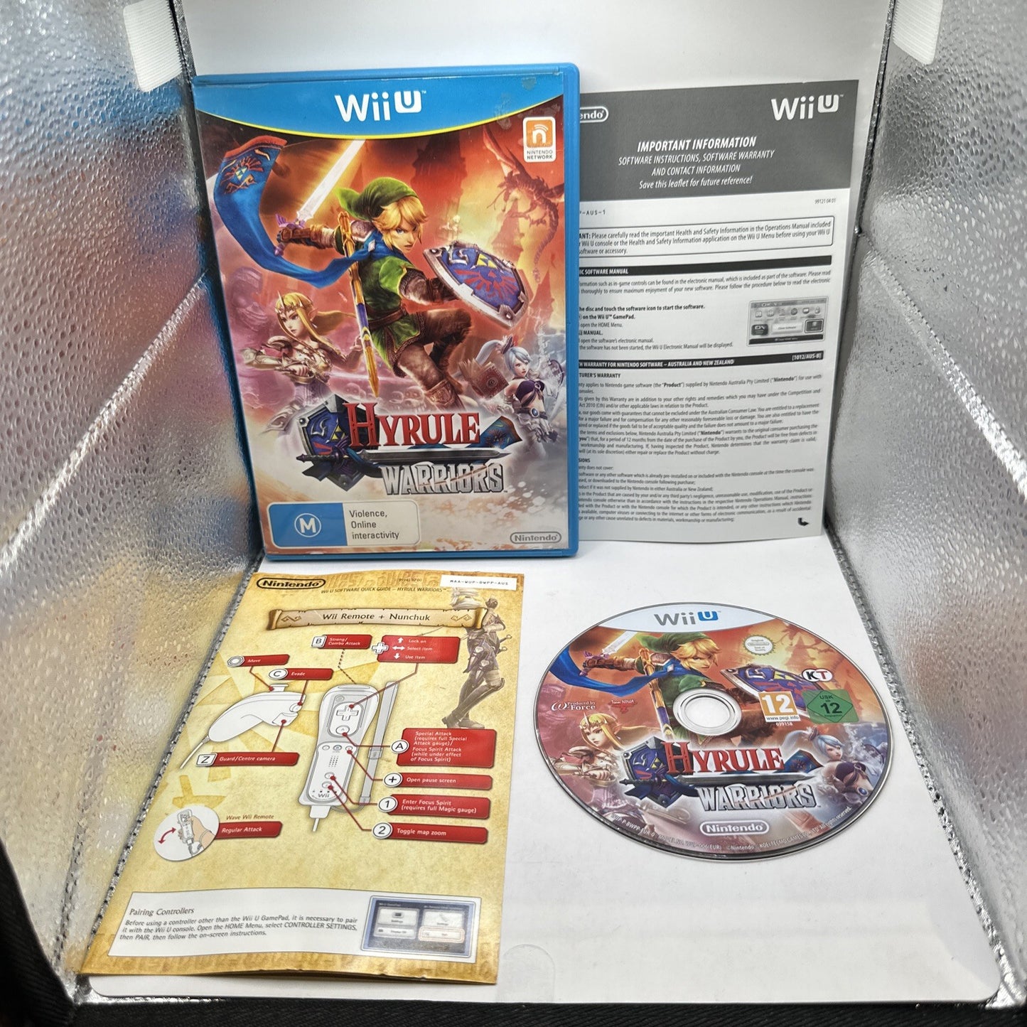 Hyrule Warriors • Nintendo Wii U Game (2014) PAL AUS • Complete CIB • Zelda