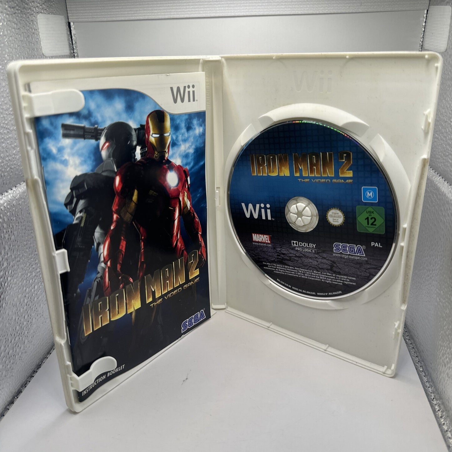 Iron Man 2 • Nintendo Wii Game + Manual (2010) PAL AUS • Complete CIB • SEGA