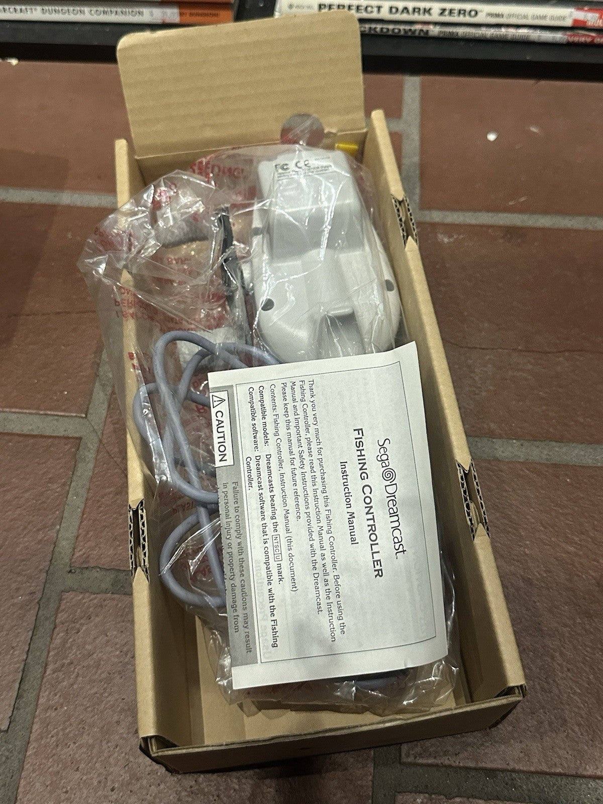Sega Dreamcast Fishing Rod Controller + Box & Manual HKT-7800 USA Boxed Complete