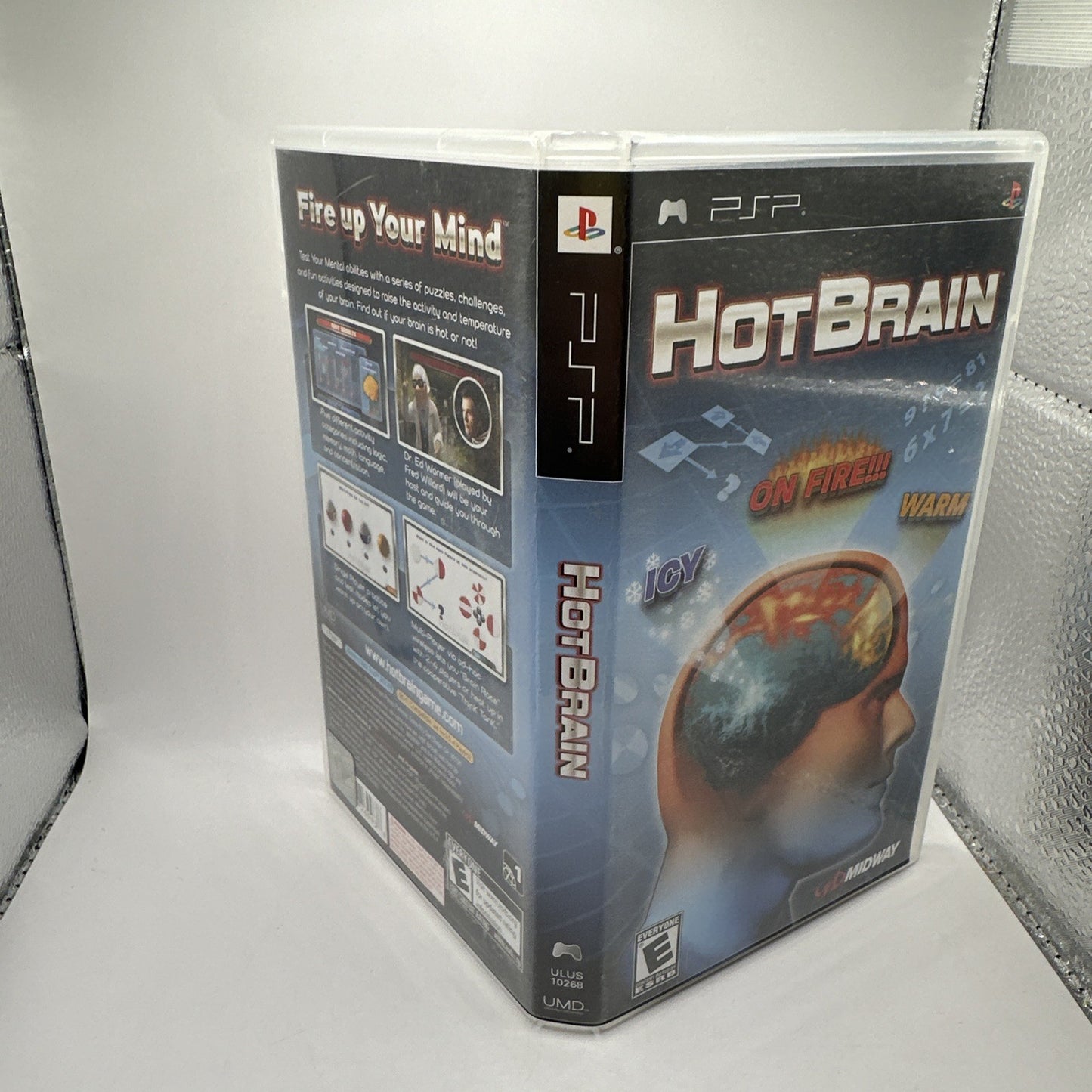 Hot Brain Fun • Sony PlayStation Portable PSP Game + Manual (2007) Midway Puzzle
