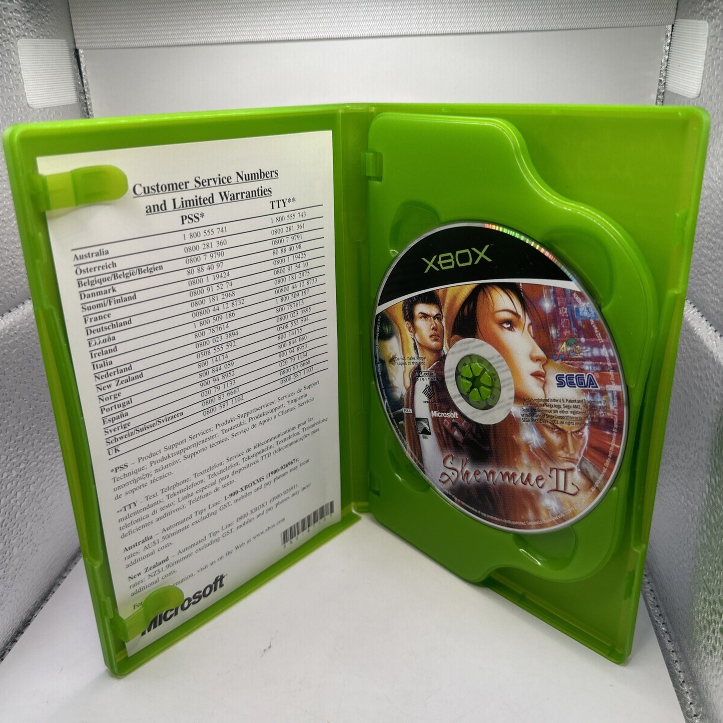 Shenmue II • Xbox Original Game + Bonus Movie Disc (2001) PAL AUS • SEGA