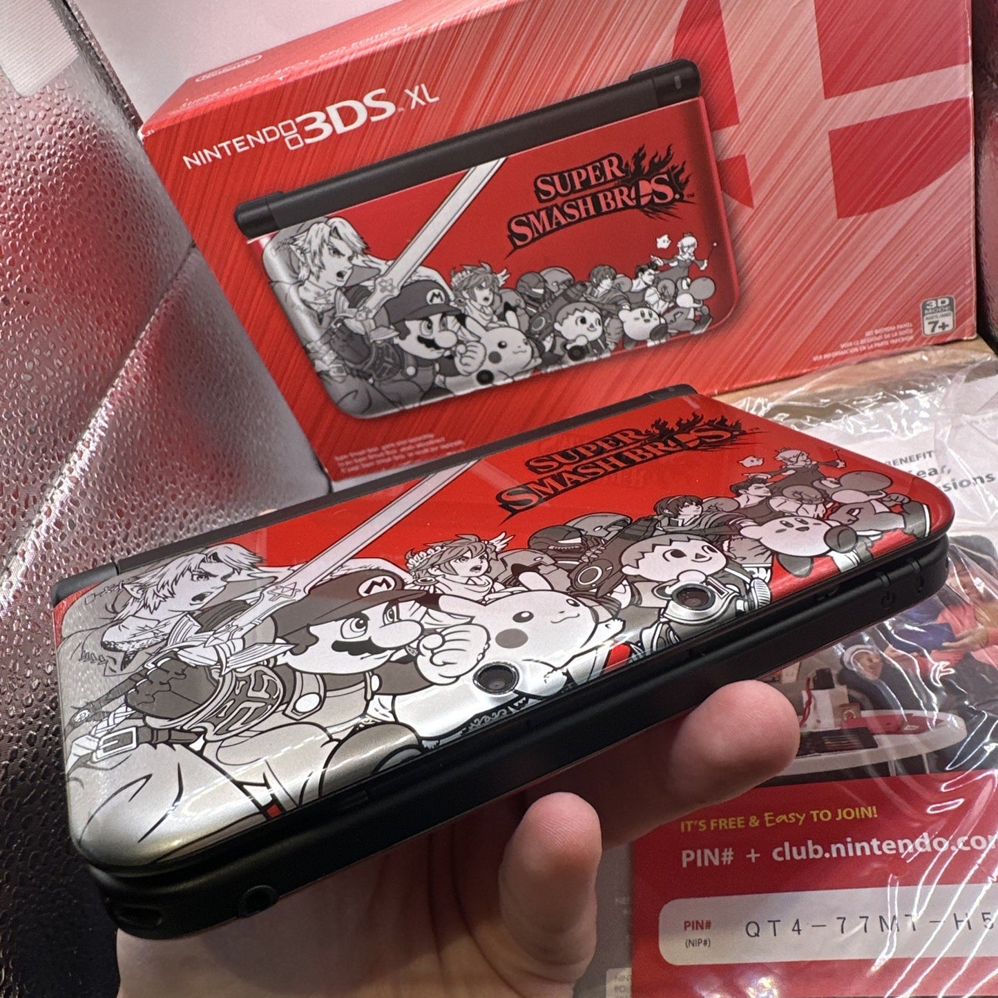 Nintendo 3DS XL Super Smash Bros Edition Red Console Handheld • Boxed • NTSC