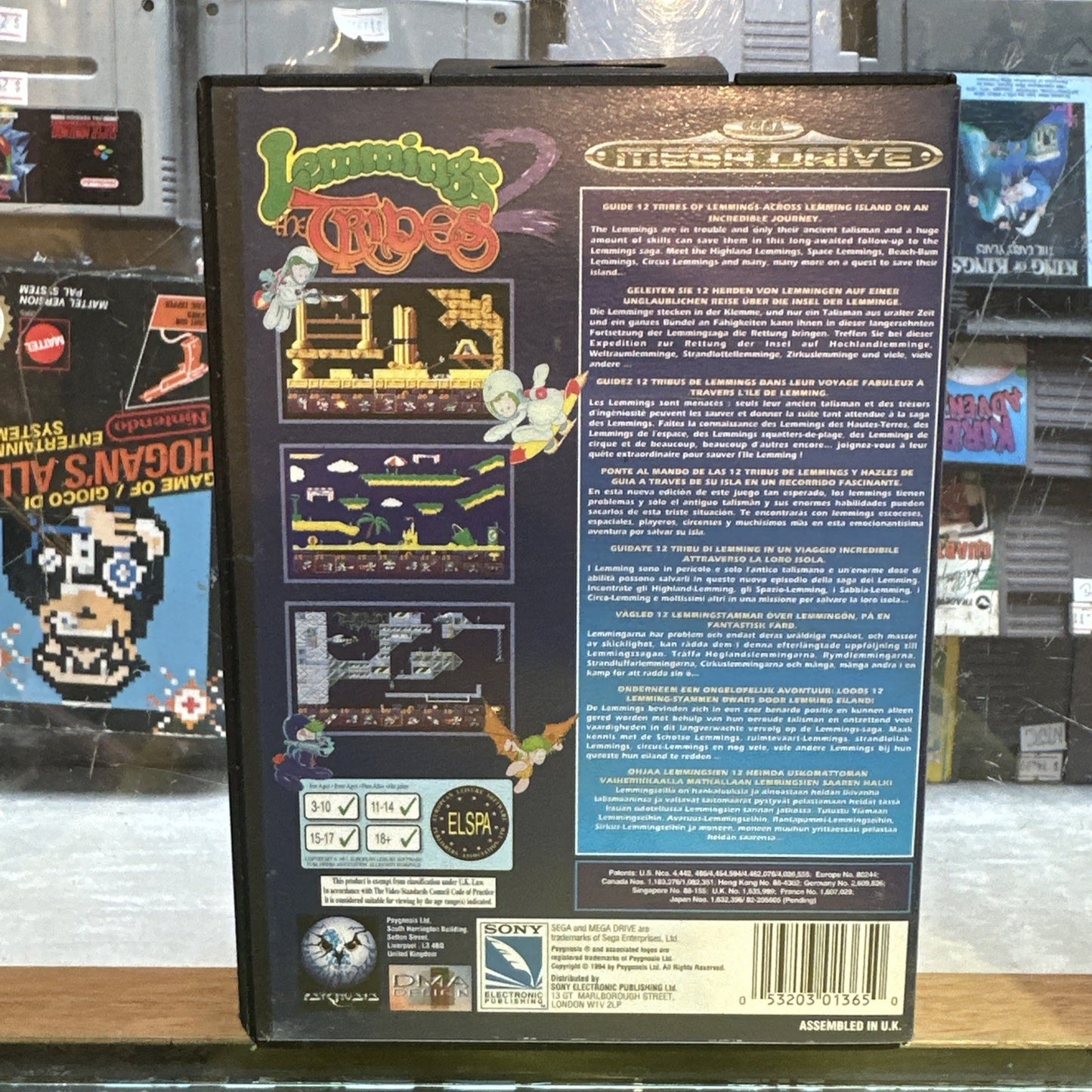 Lemming 2 Tribes • SEGA Mega Drive Game + Manual (1994) PAL • DMA Design