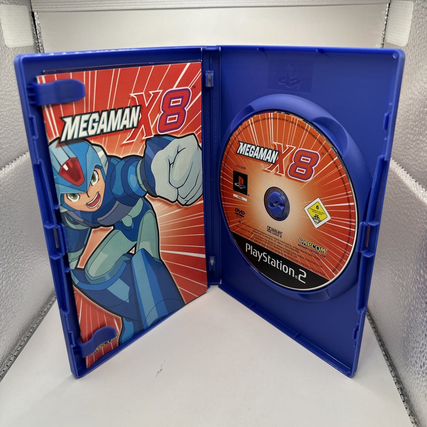 Mega Man X8 • Playstation 2 PS2 Game + Manual (2004) PAL • Complete CIB • Capcom