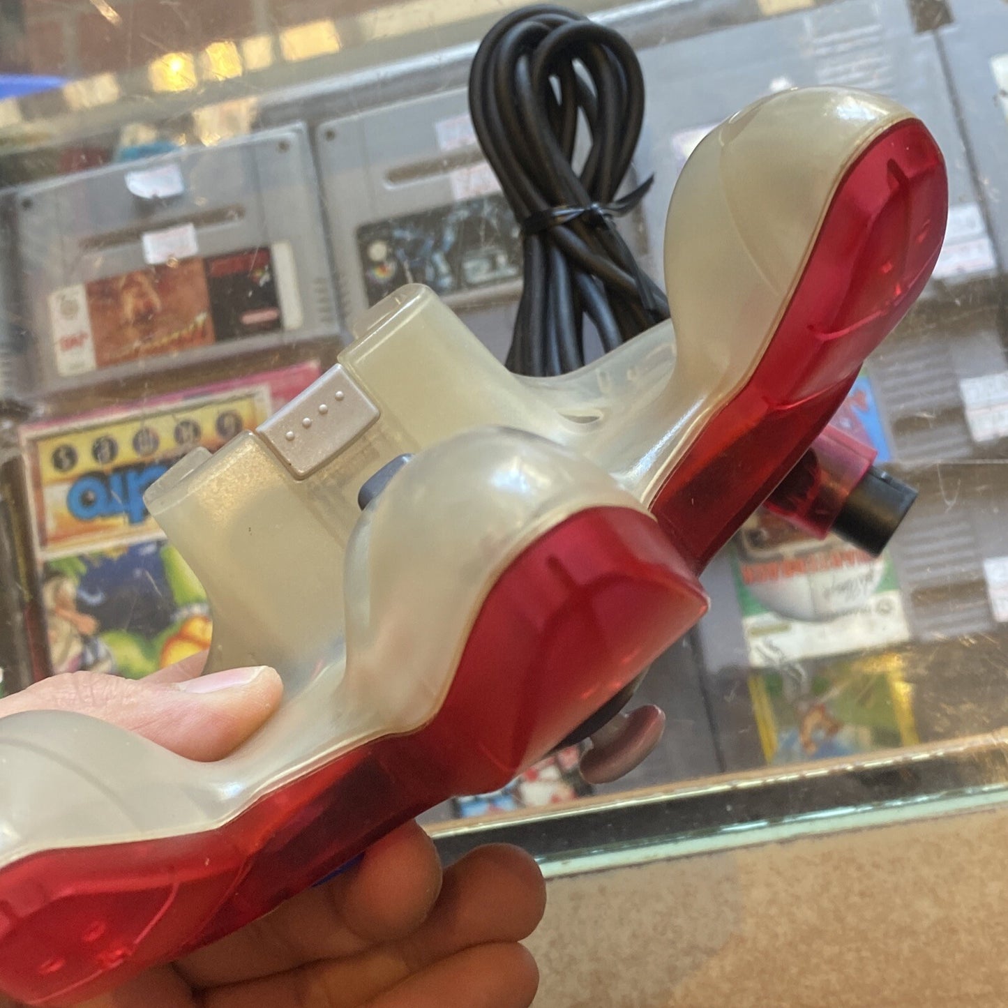 Official Clear Red Nintendo 64 Controller • Tested/Working • N64