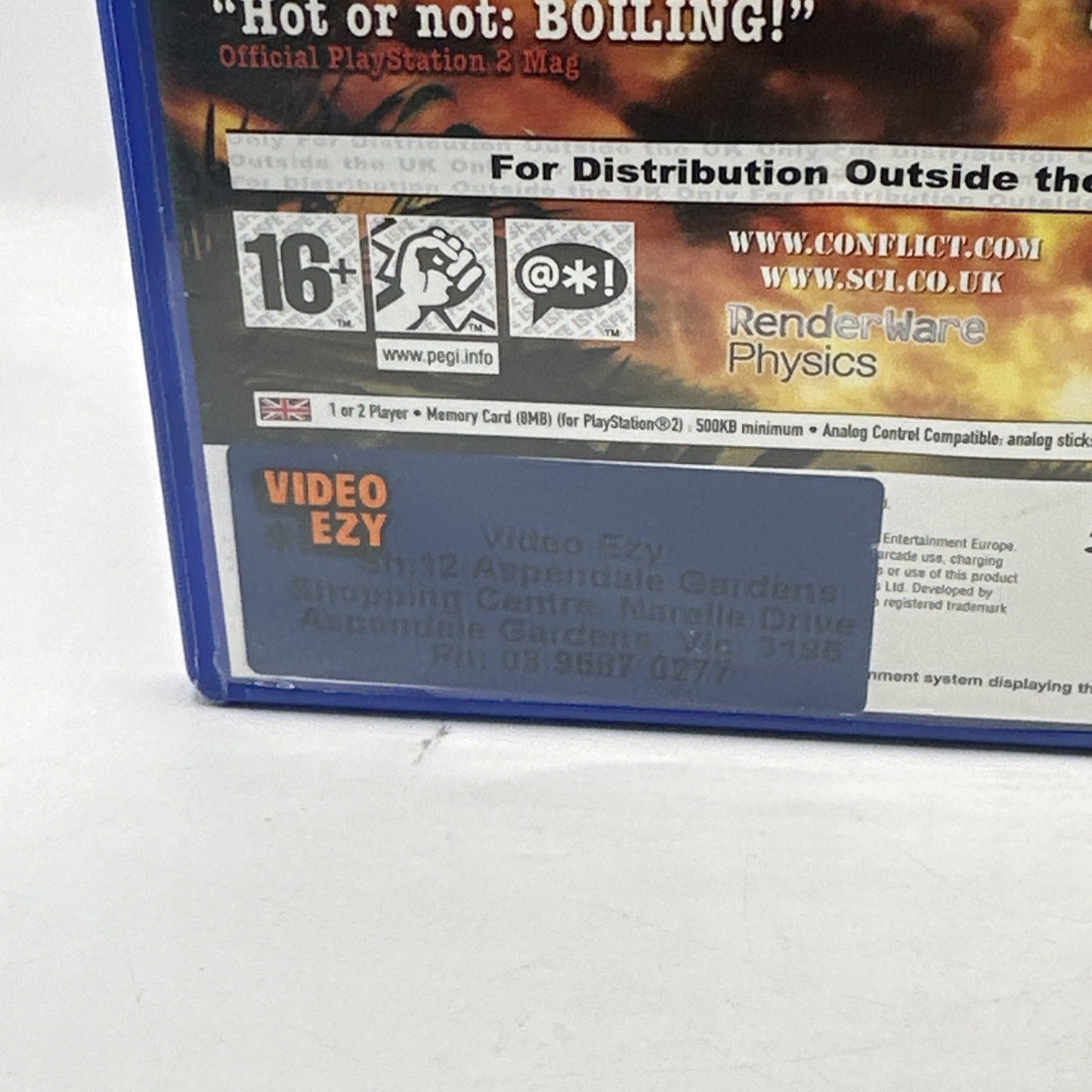 Conflict: Vietnam • PlayStation 2 PS2 Game + Manual (2004) PAL • CIB • EX-RENTAL