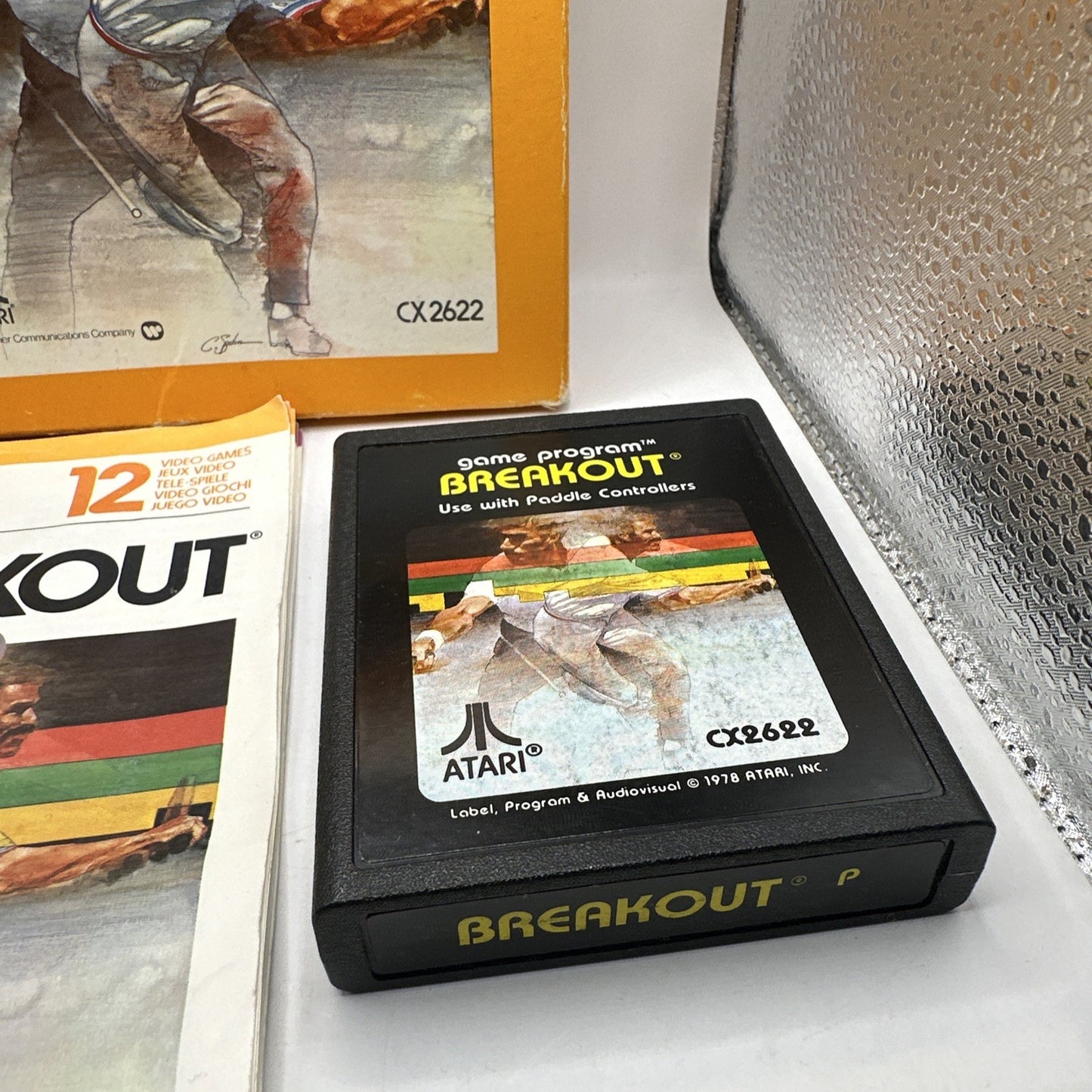 Breakout • Atari 2600 Game In Box + Manual (1978) Complete Boxed CIB