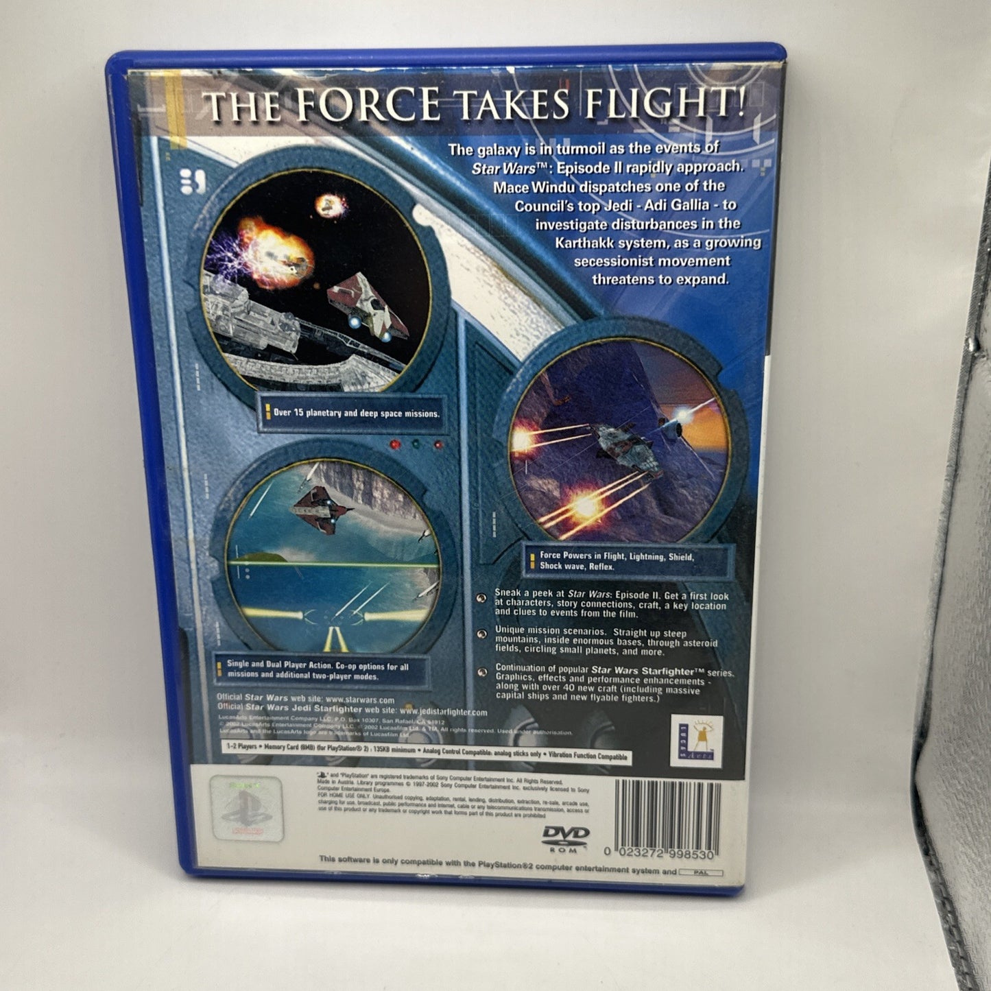 Star Wars: Jedi Starfighter • PlayStation PS2 Game (2002) PAL AUS • LucasArts