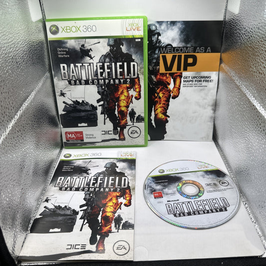 Battlefield: Bad Company 2 • Xbox Game + Manual (2010) PAL AUS • Complete • FPS