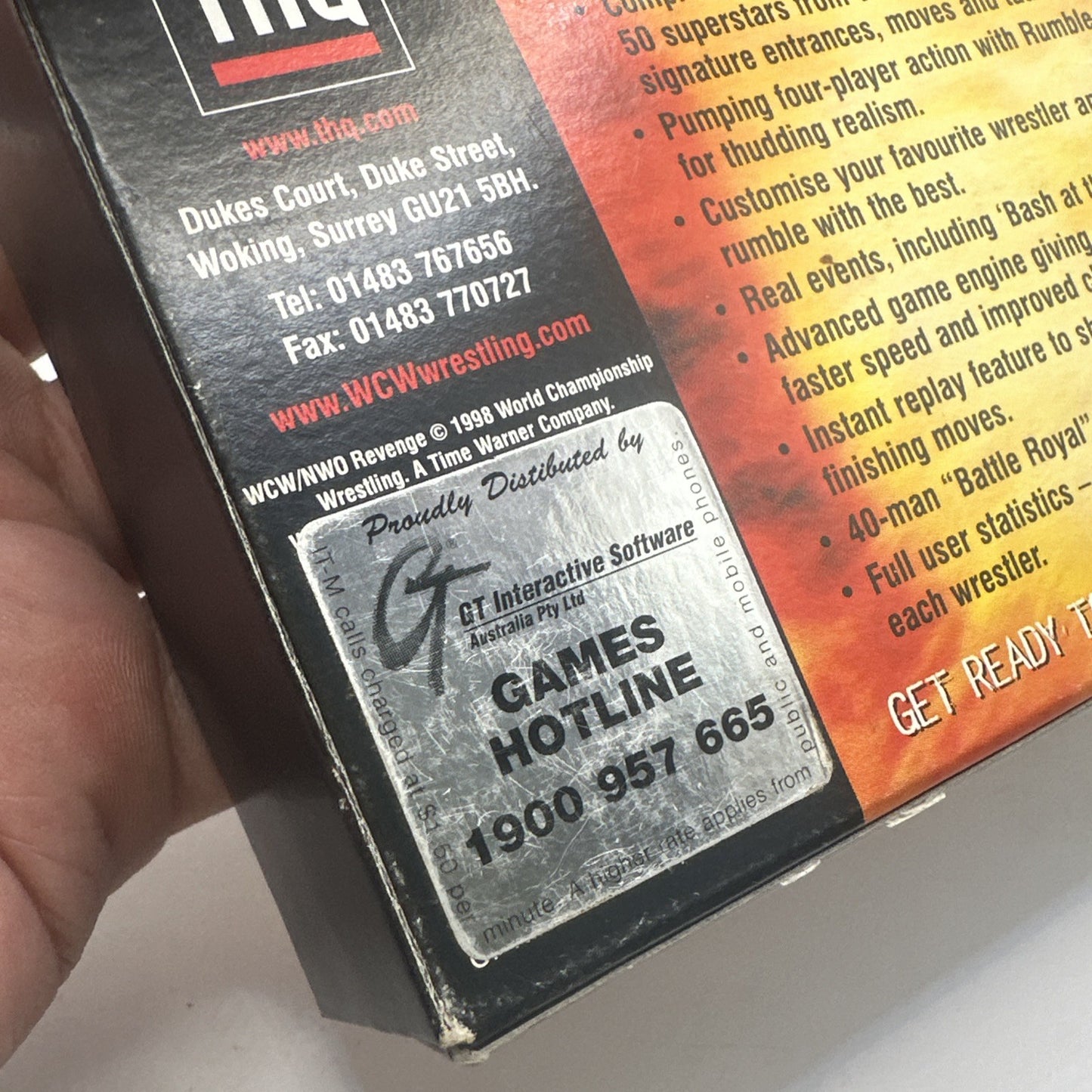 WCW NWO Revenge • Nintendo 64 N64 Game PAL 1998 THQ WWE Complete Boxed + Manual