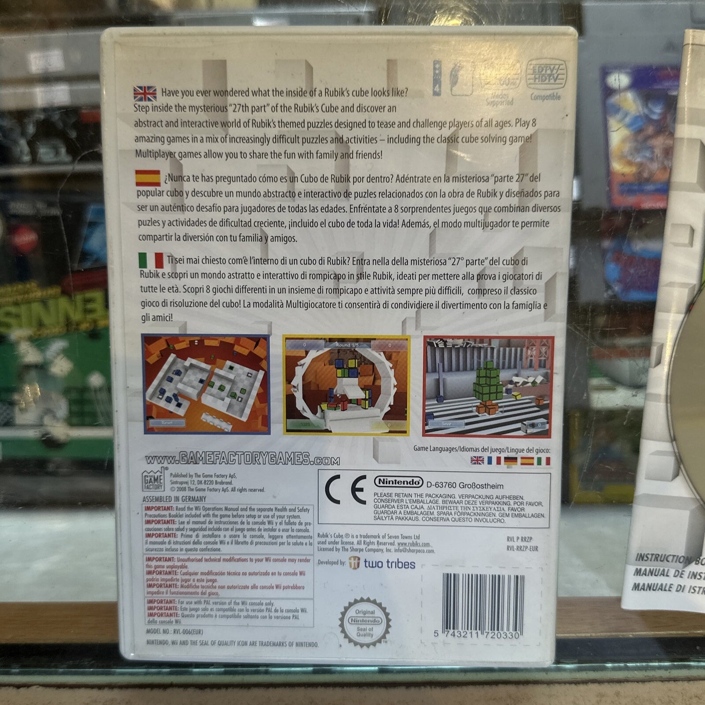 Rubik’s Puzzle World • Nintendo Wii Game (2008) PAL