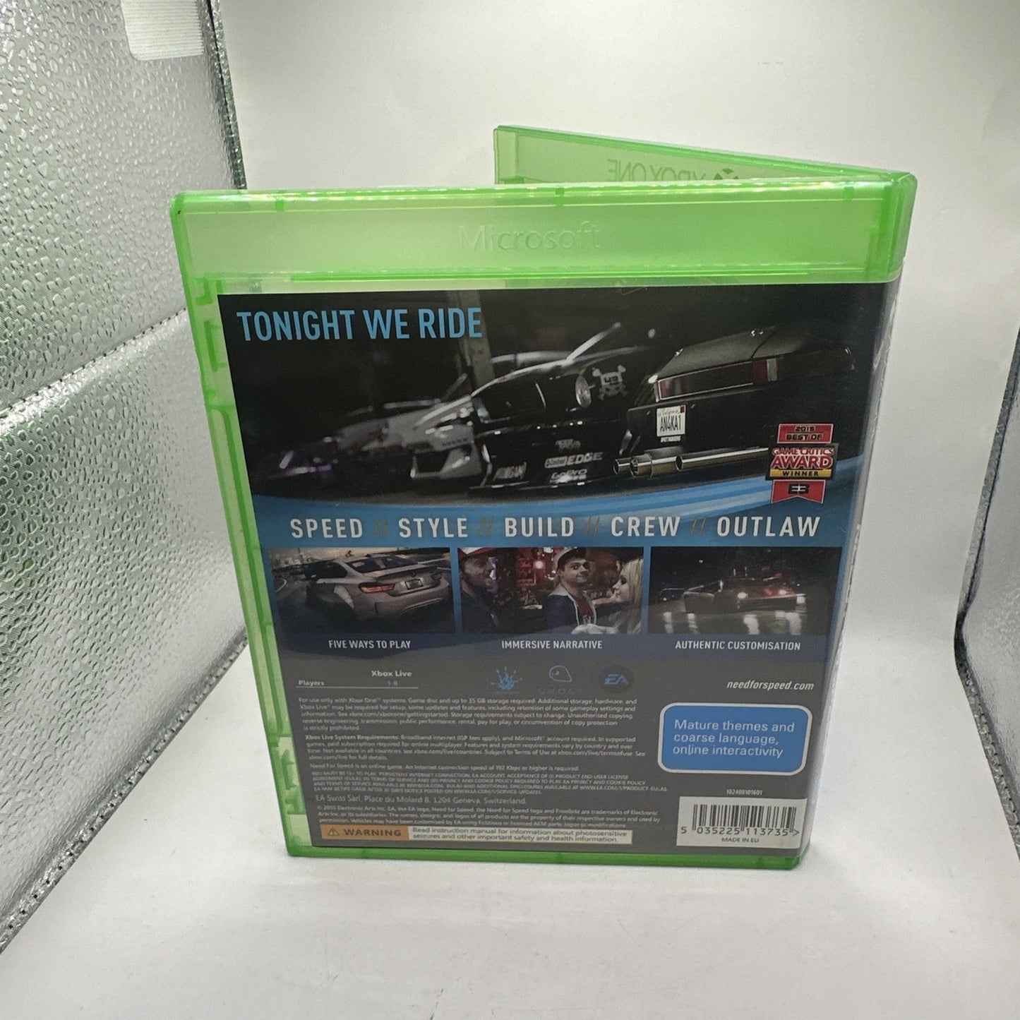 Need for Speed • Xbox One Game (2015) PAL AUS • Car Racing • EA