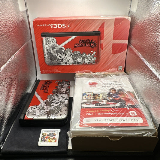 Nintendo 3DS XL Super Smash Bros Edition Red Console Handheld • Boxed • NTSC