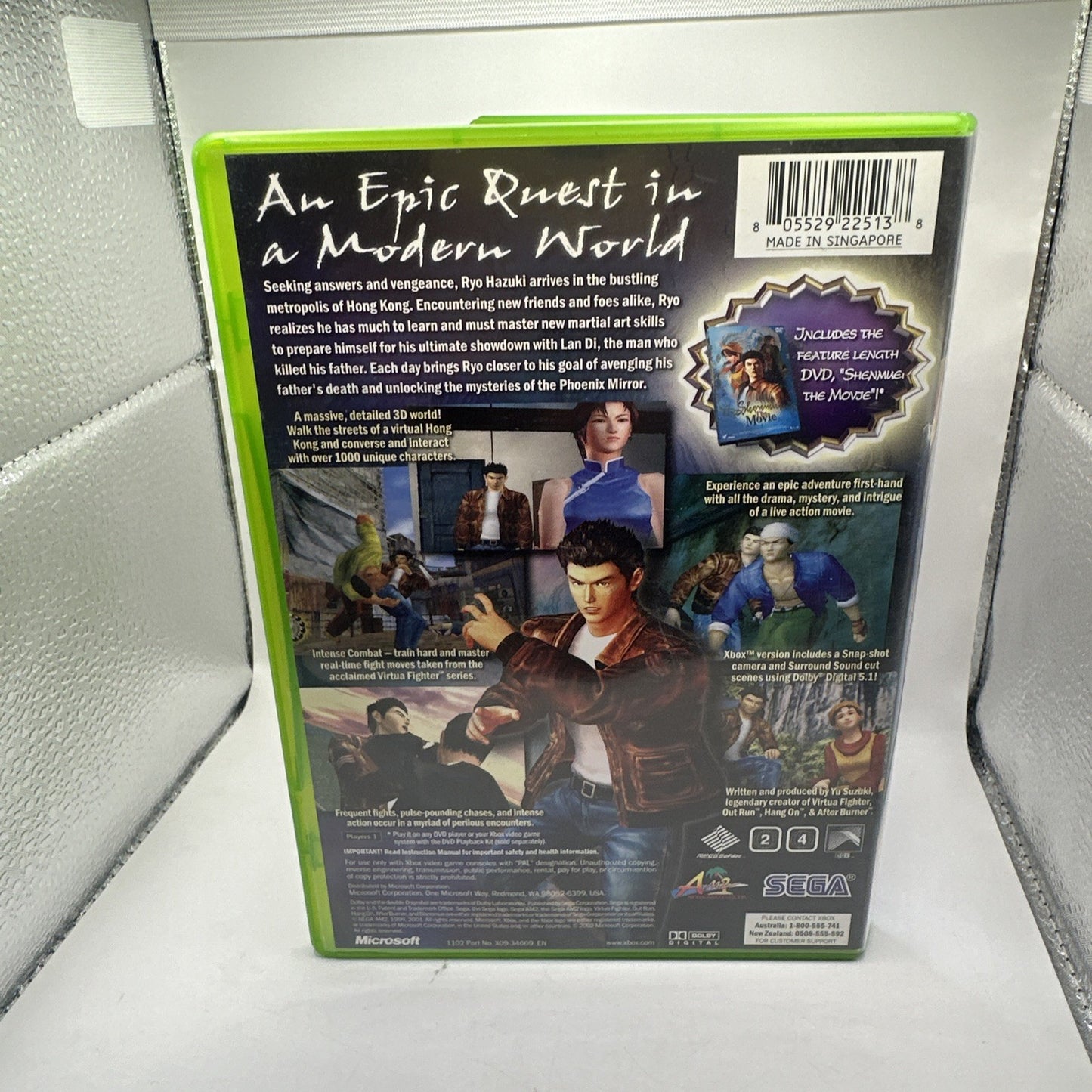 Shenmue II • Xbox Original Game + Bonus Movie Disc (2001) PAL AUS • SEGA