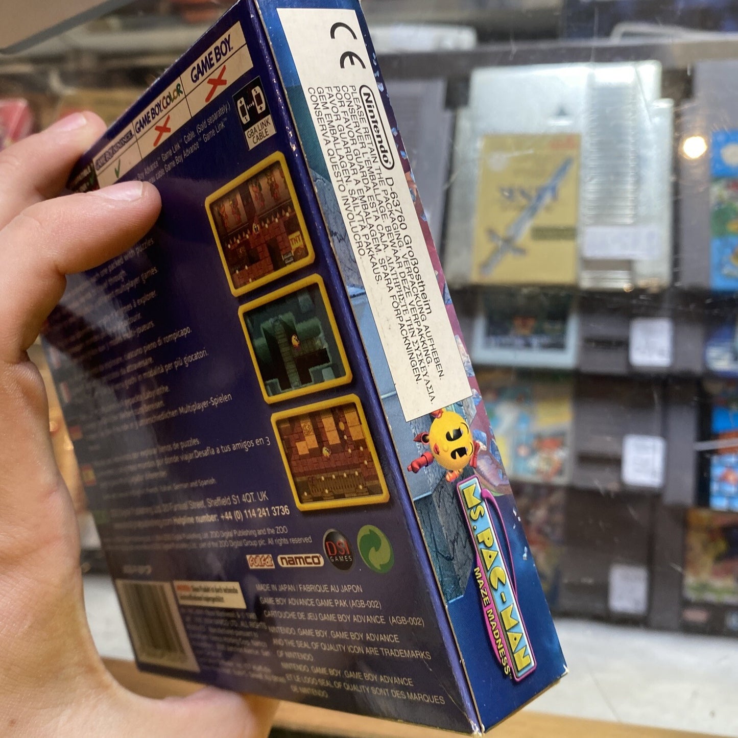 Ms Pac-Man Maze Madness Gameboy Advance Game • Complete In Box GBA + Manual