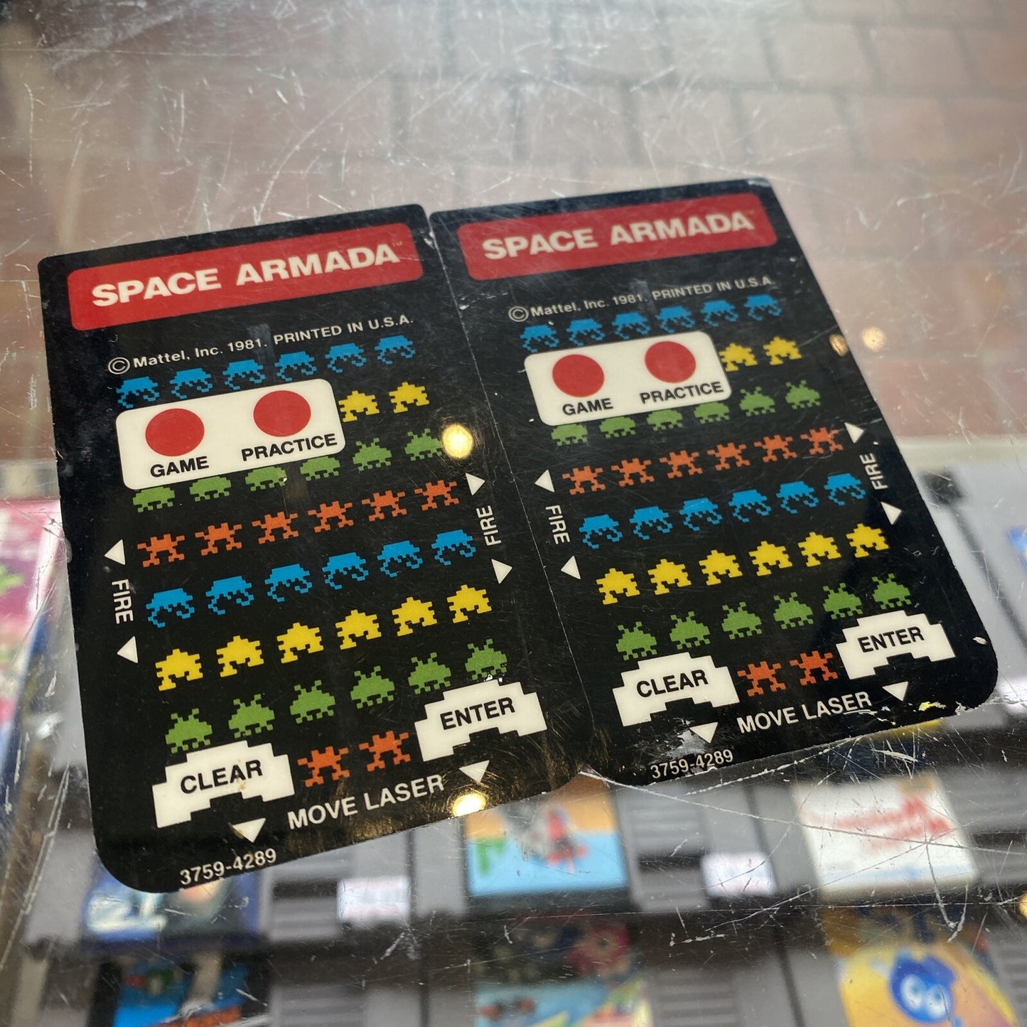 Space Armada Intellivision Game In Box + Manual + Both Overlays • Boxed • Mattel