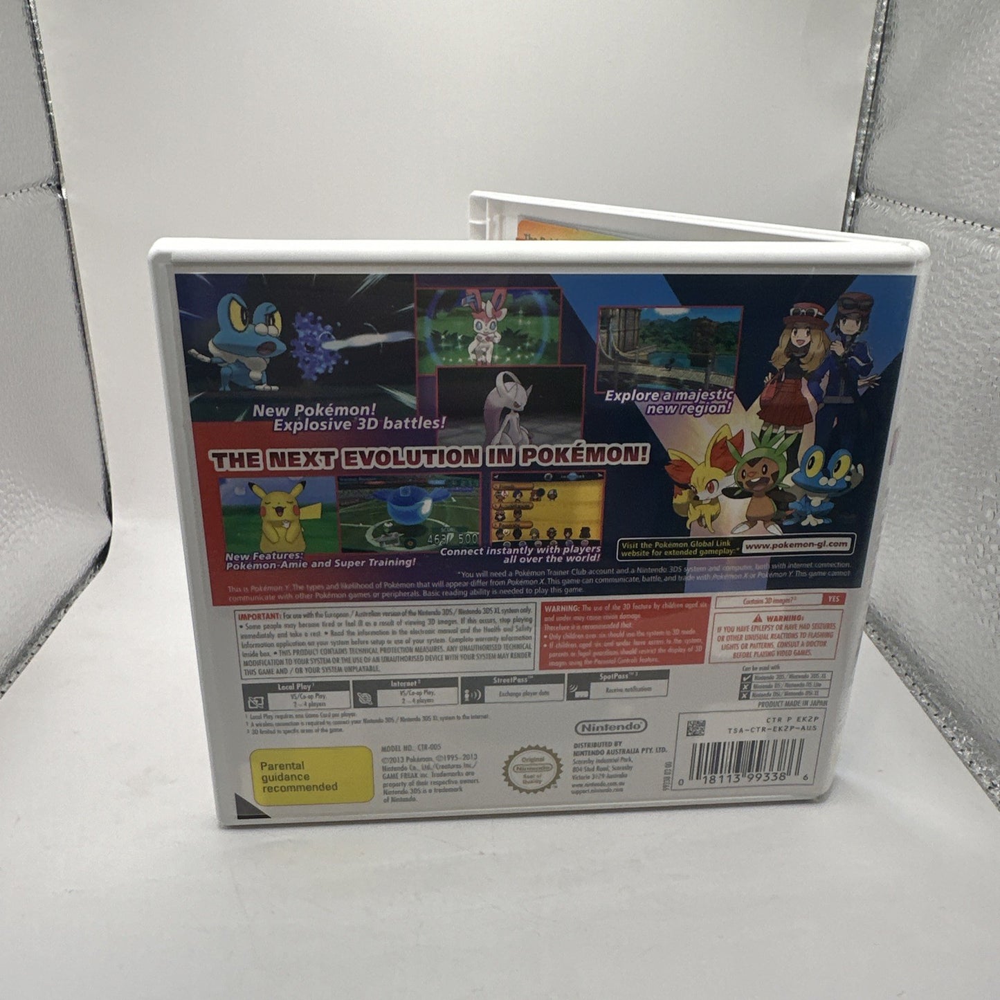 Pokémon Y • Nintendo 3DS Game (2013) PAL AUS • Complete CIB • Tested