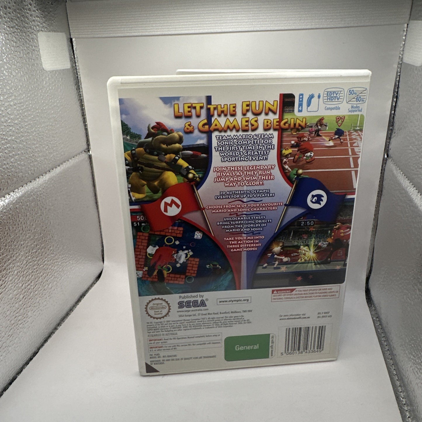 Mario & Sonic At The Olympic Games • Nintendo Wii Game + Manual PAL AUS • SEGA