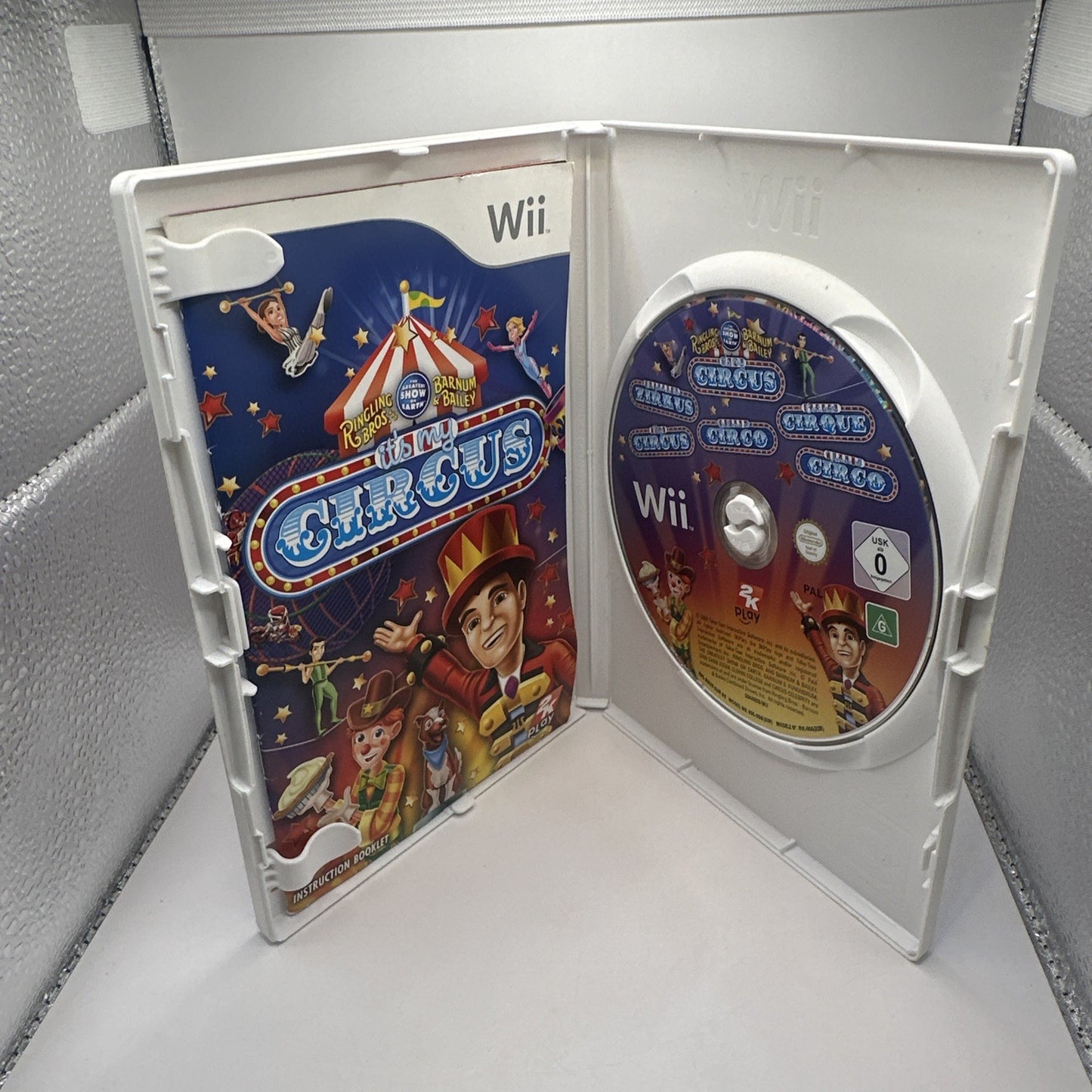 Ringling Bros Barnham & Bailey It's My Circus • Nintendo Wii Game + Manual PAL