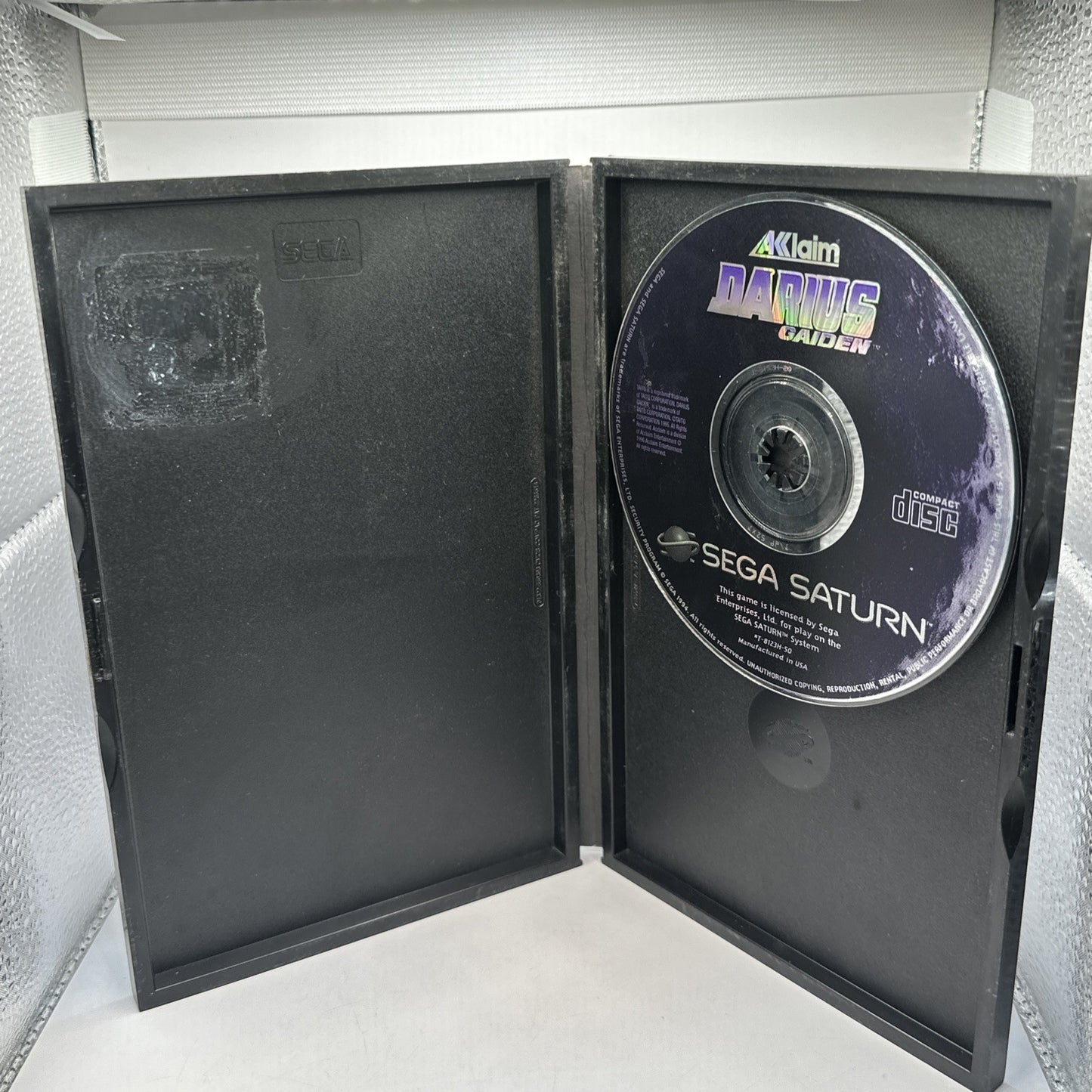 DARIUS GAIDEN • Sega Saturn Game + Manual (1994) PAL • Complete CIB • Acclaim