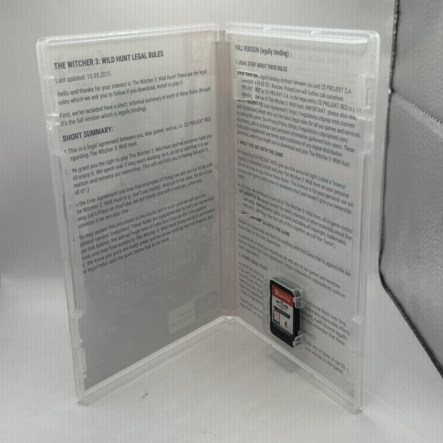 The Witcher 3: Wild Hunt - Complete Edition • Nintendo Switch Game (2019) AUS