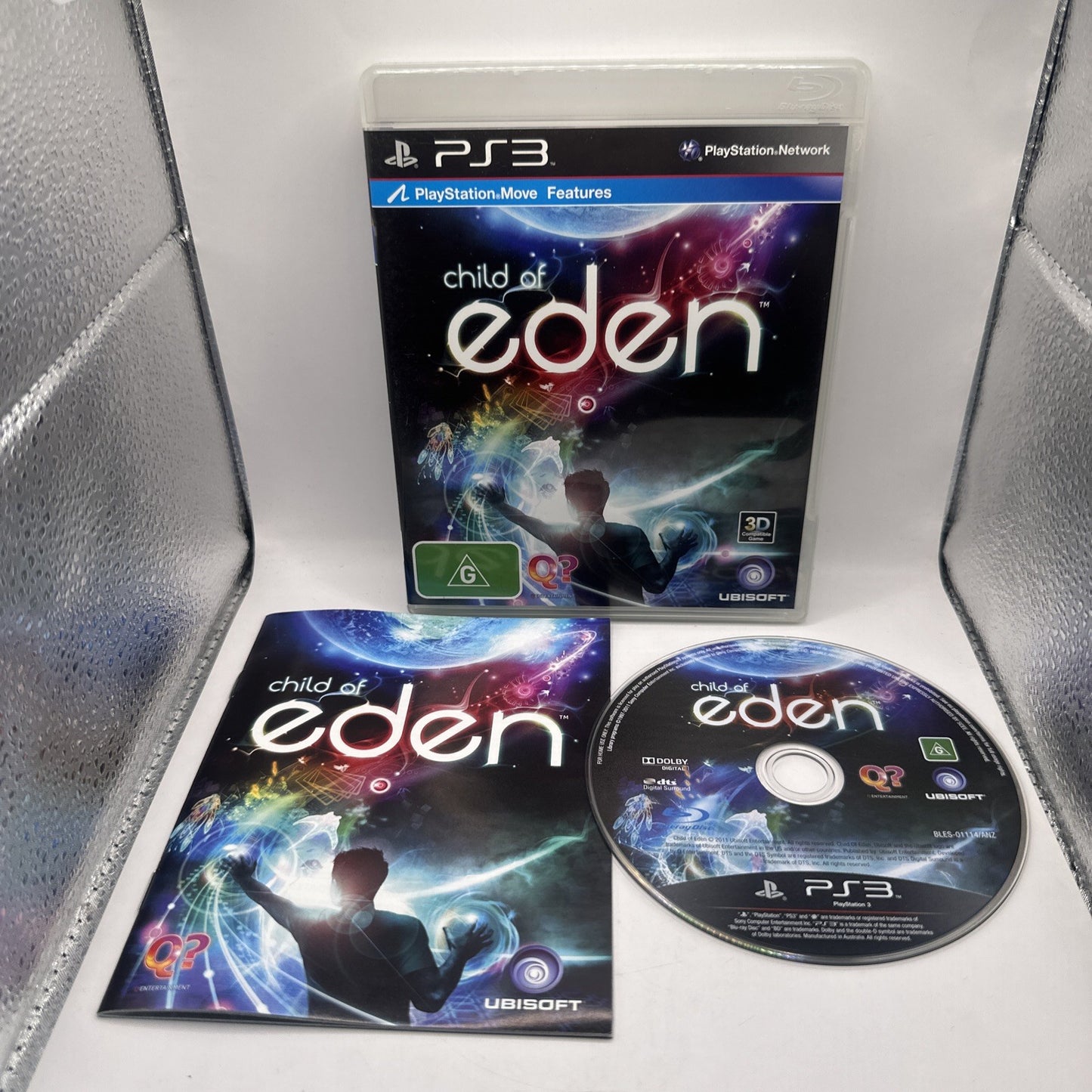 Child of Eden • PlayStation 3 PS3 Game + Manual (2011) AUS • Complete • Ubisoft