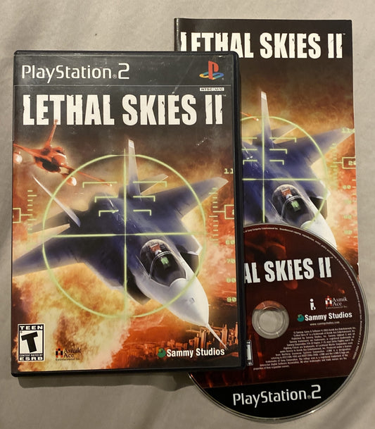 Lethal Skies II 2 • PlayStation 2 PS2 Game + Manual (2003) NTSC-U • Flying