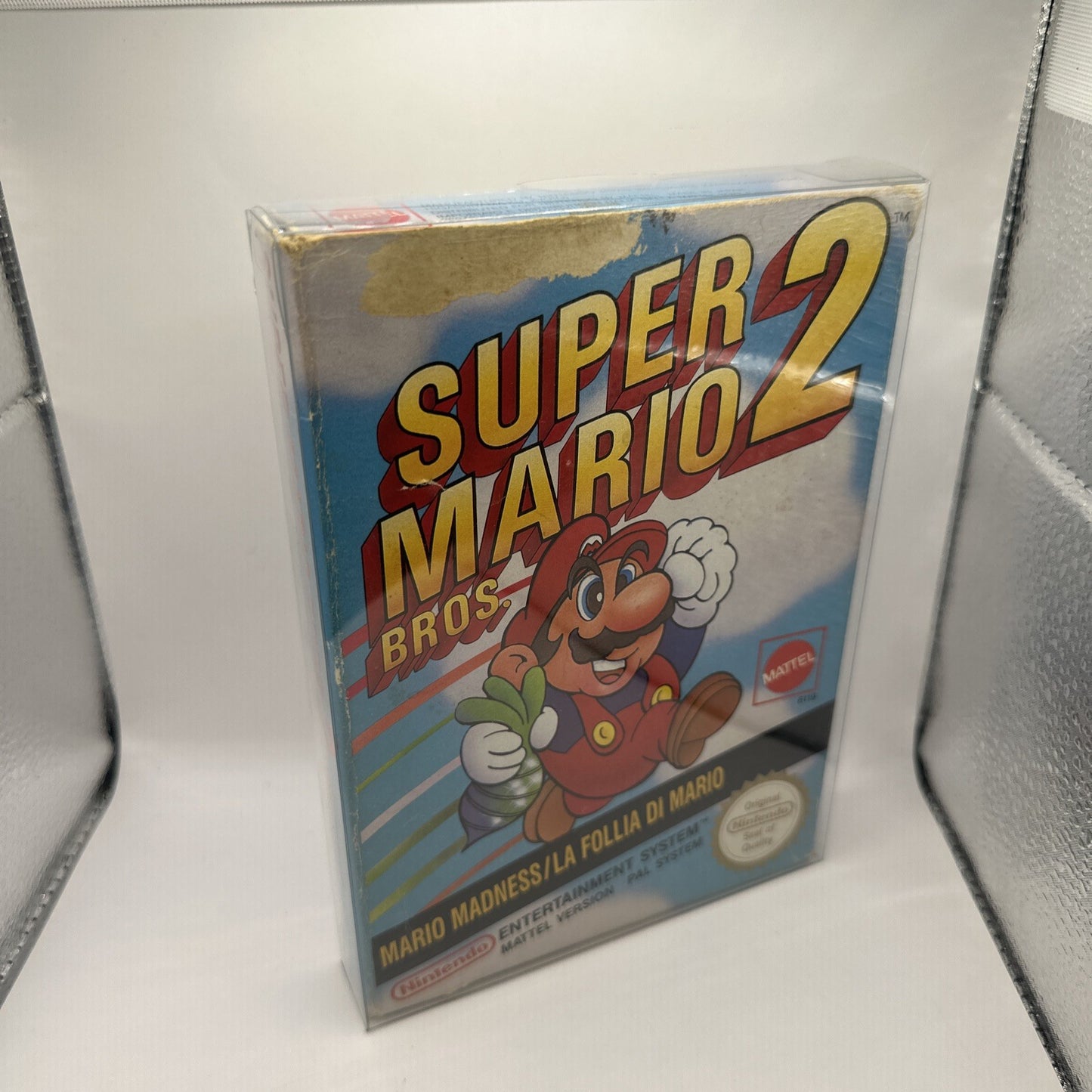 Super Mario Bros 2 • Nintendo NES Game + Box (1989) PAL • Boxed