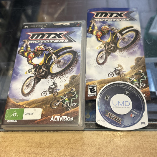 MTX Morotrax • Sony PSP PlayStation Portable Game + Manual (2006) Motocross CIB
