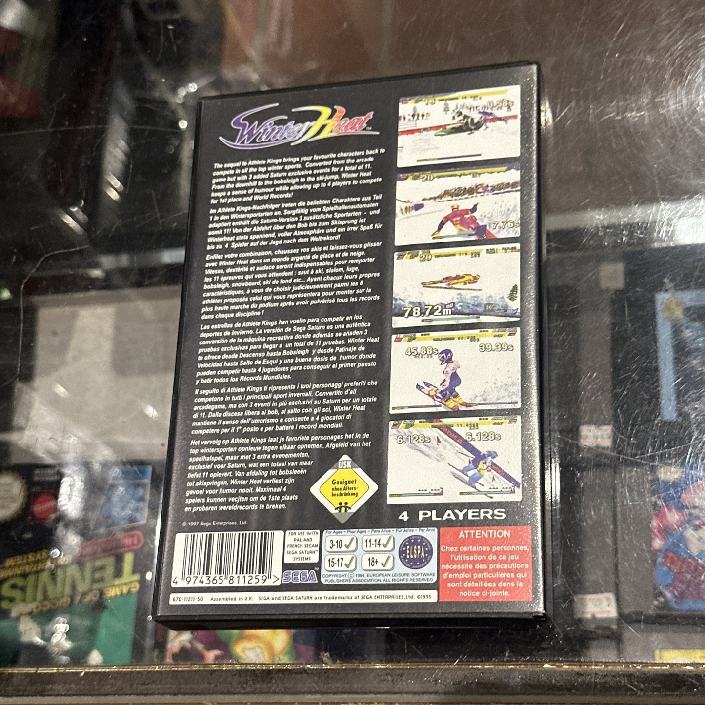 Winter Heat Sega Sports • Sega Saturn Game + Manual (1997) PAL • Complete CIB