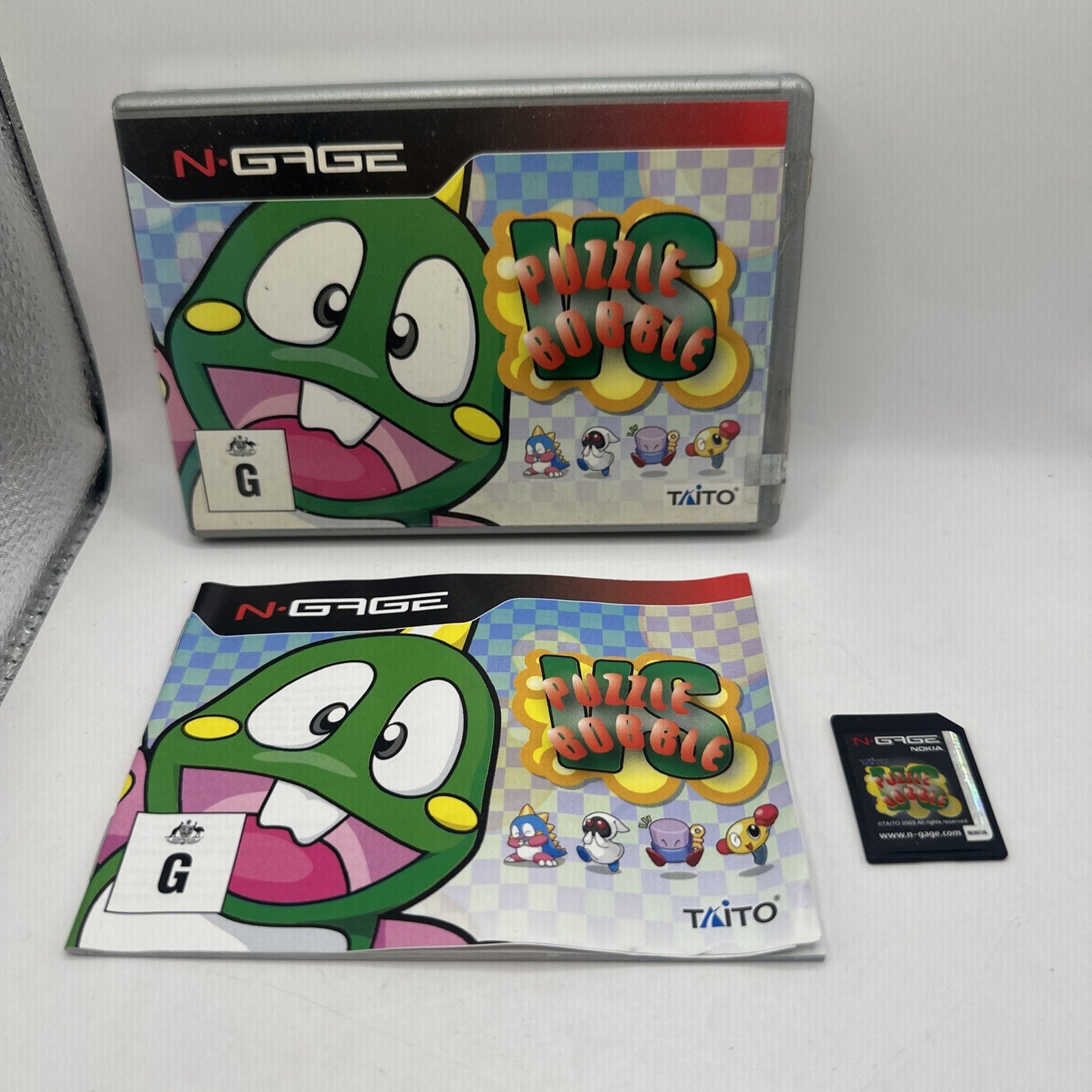Puzzle Bobble VS • Nokia N-GAGE Game + Manual (2003) AUS PAL • Complete CIB