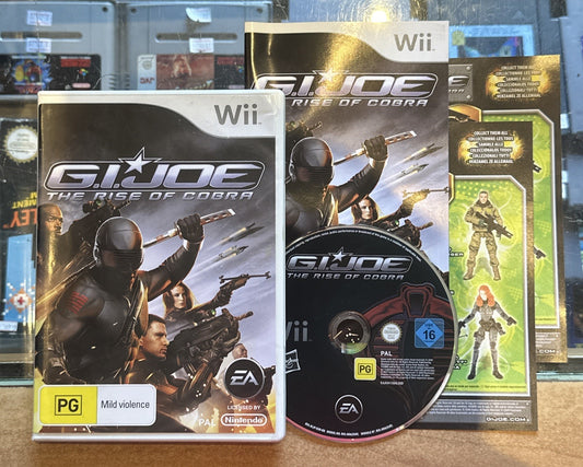 G.I Joe: The Rise Of Cobra • Nintendo Wii Game + Manual (2009) PAL AUS Complete